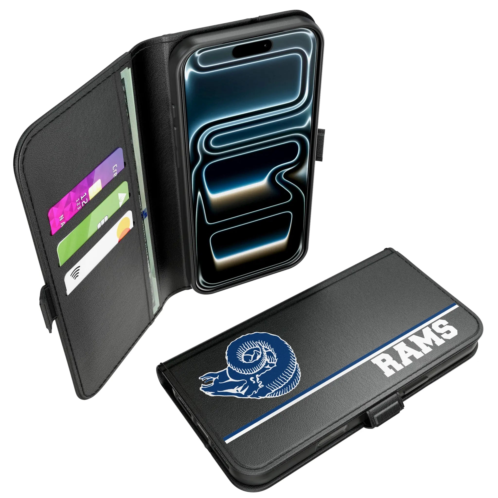 Los Angeles Rams Historic Collection Sidebar iPhone Folio Phone Case for Apple iPhone#Device_iPhone 17 Pro Max