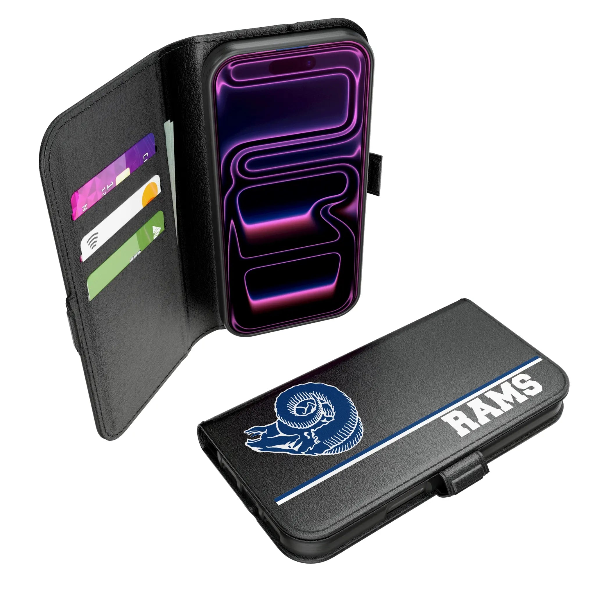 Los Angeles Rams Historic Collection Sidebar iPhone Folio Phone Case for Apple iPhone#Device_iPhone 17 Pro