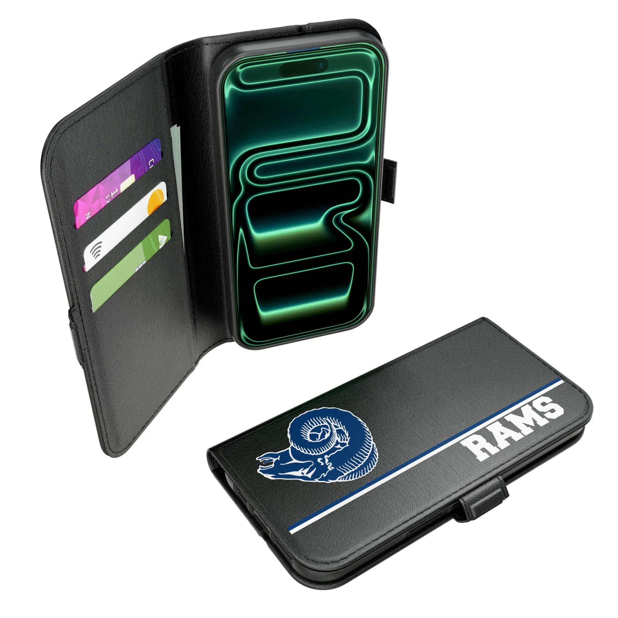 Los Angeles Rams Historic Collection Sidebar iPhone Folio Phone Case for Apple iPhone#Device_iPhone 17