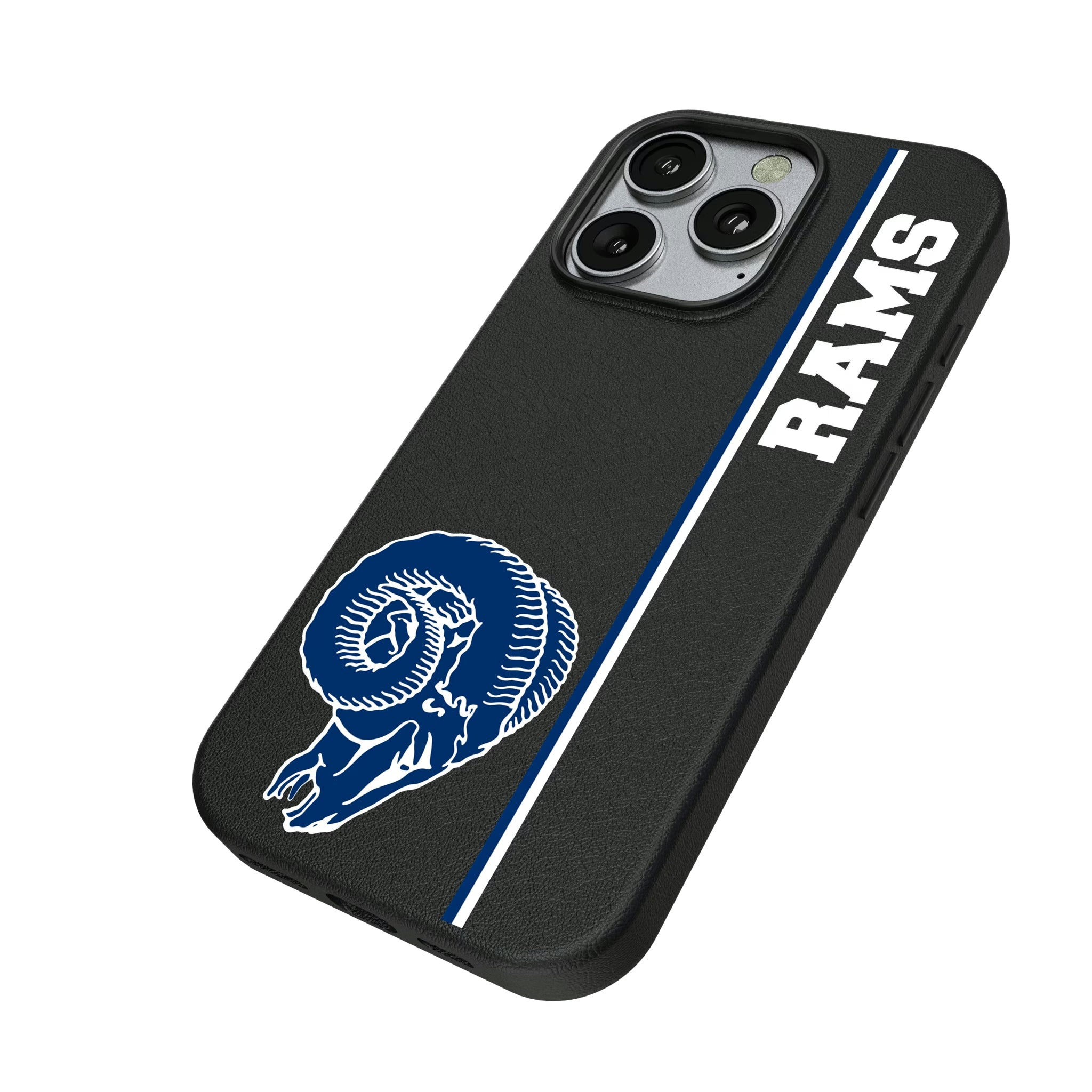Los Angeles Rams Historic Collection Sidebar iPhone MagSafe Compatible Phone Case for Apple iPhone - Isometric View