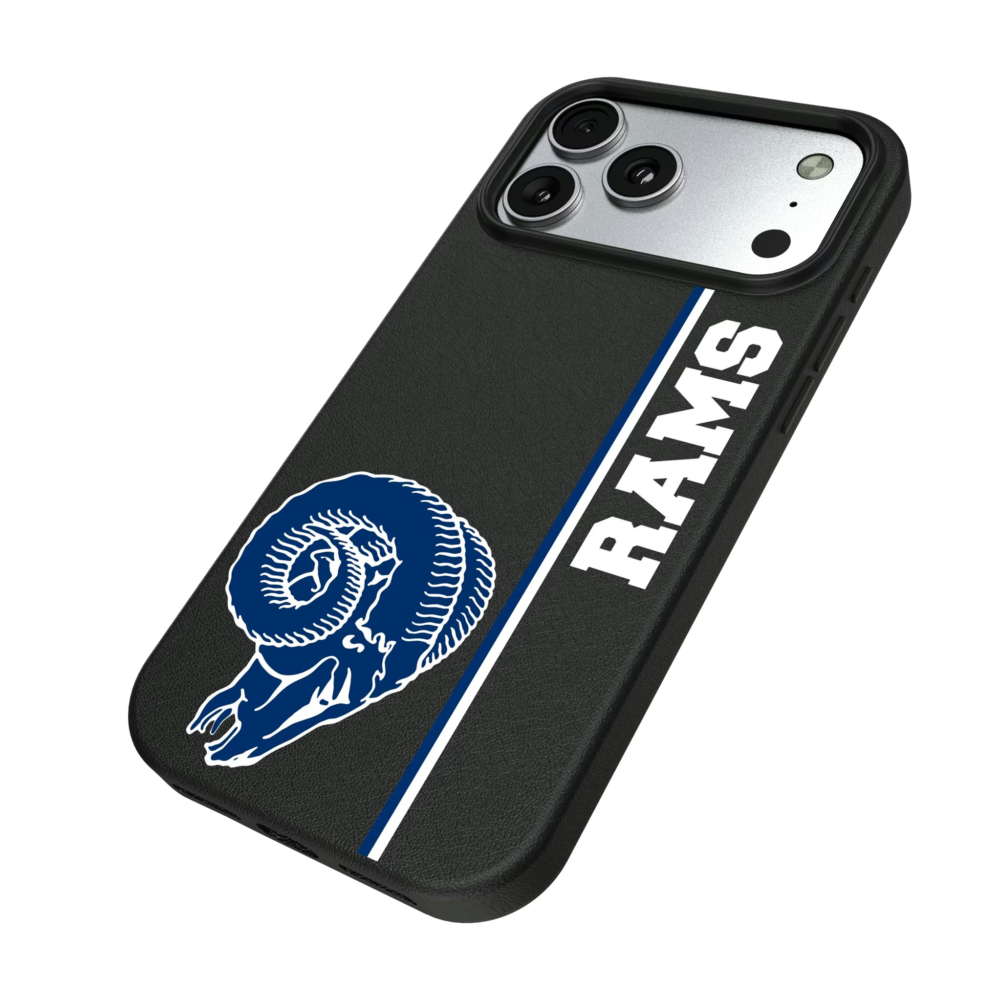 Los Angeles Rams Historic Collection Sidebar iPhone MagSafe Compatible Phone Case for Apple iPhone - Isometric View#Device_iPhone 17 Pro Max