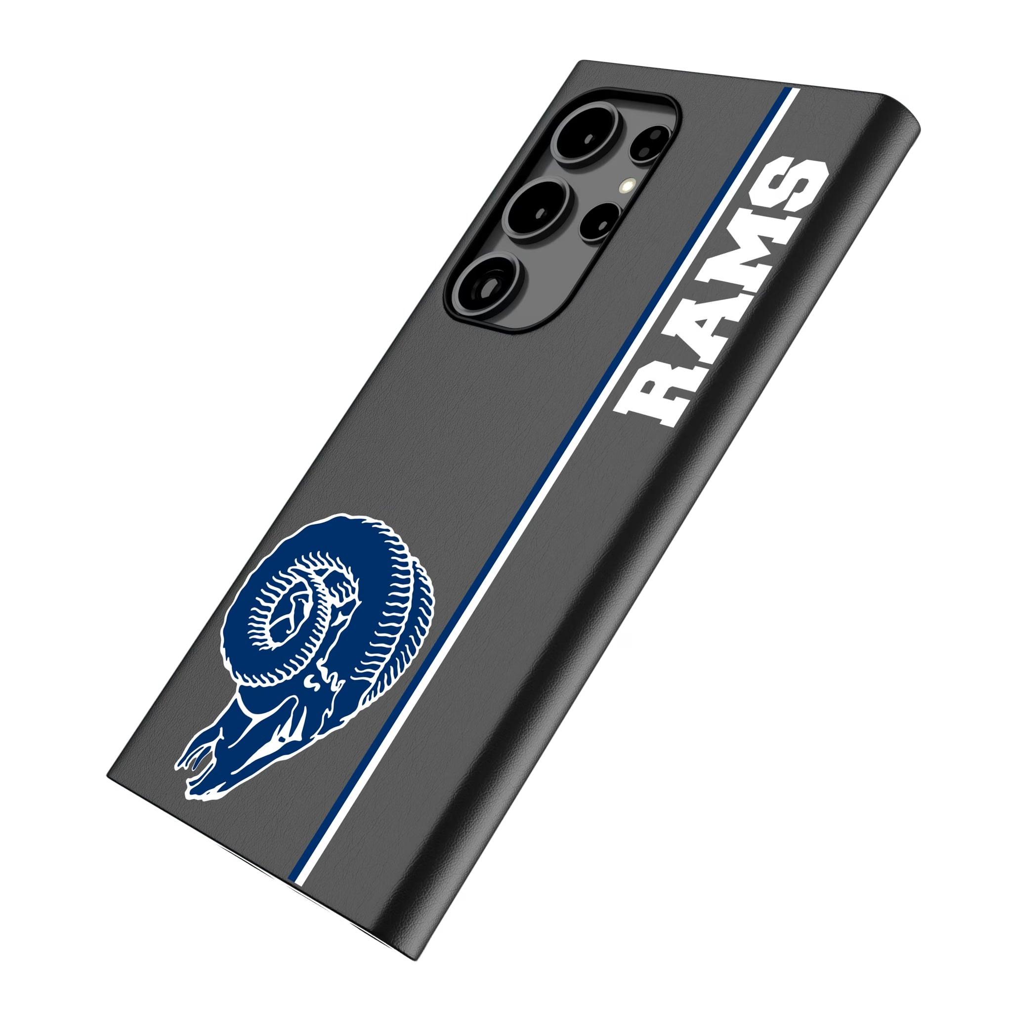 Los Angeles Rams Historic Collection Sidebar Galaxy MagSafe Compatible Phone Case for Samsung Galaxy - Isometric View