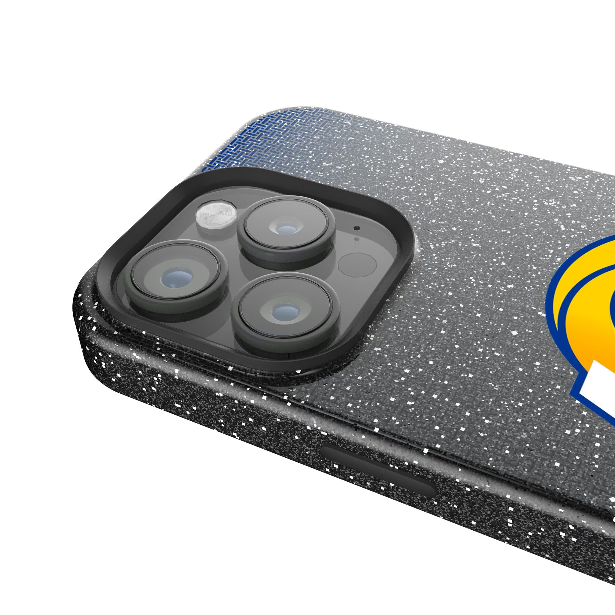 Los Angeles Rams Linen iPhone Bling Phone Case for Apple iPhone - Detail