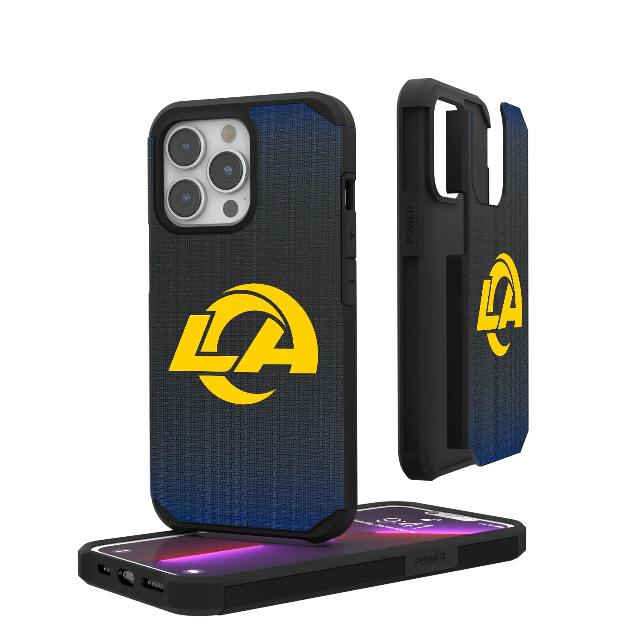 Los Angeles Rams Linen iPhone Rugged Phone Case for Apple iPhone