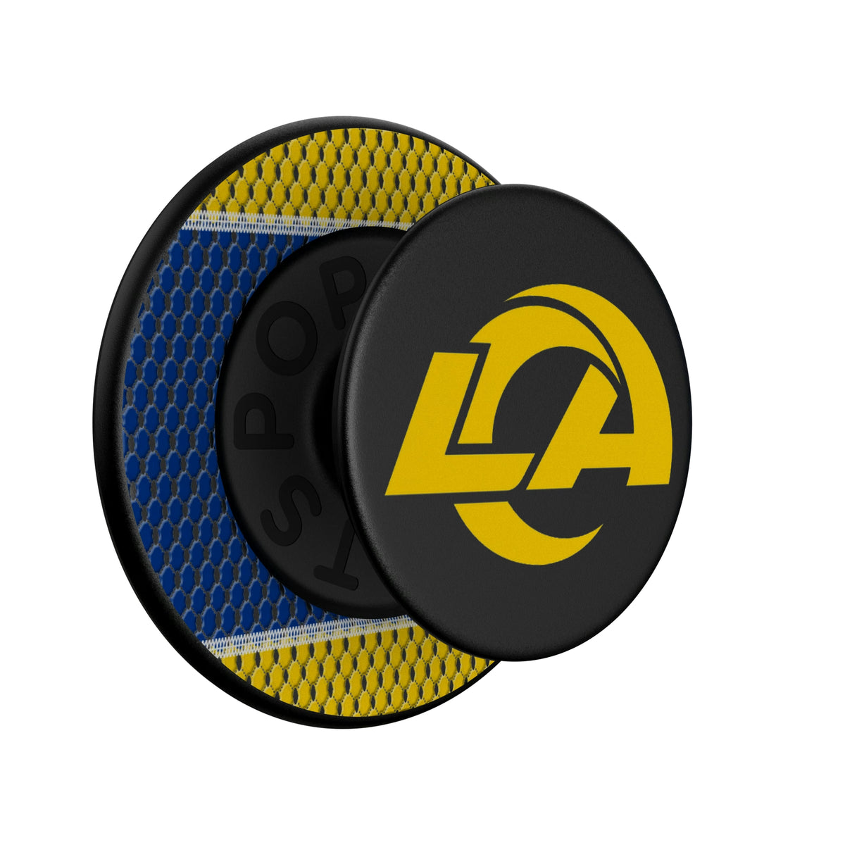 Los Angeles Rams Mesh Popsockets Round Magnetic - Isometric View