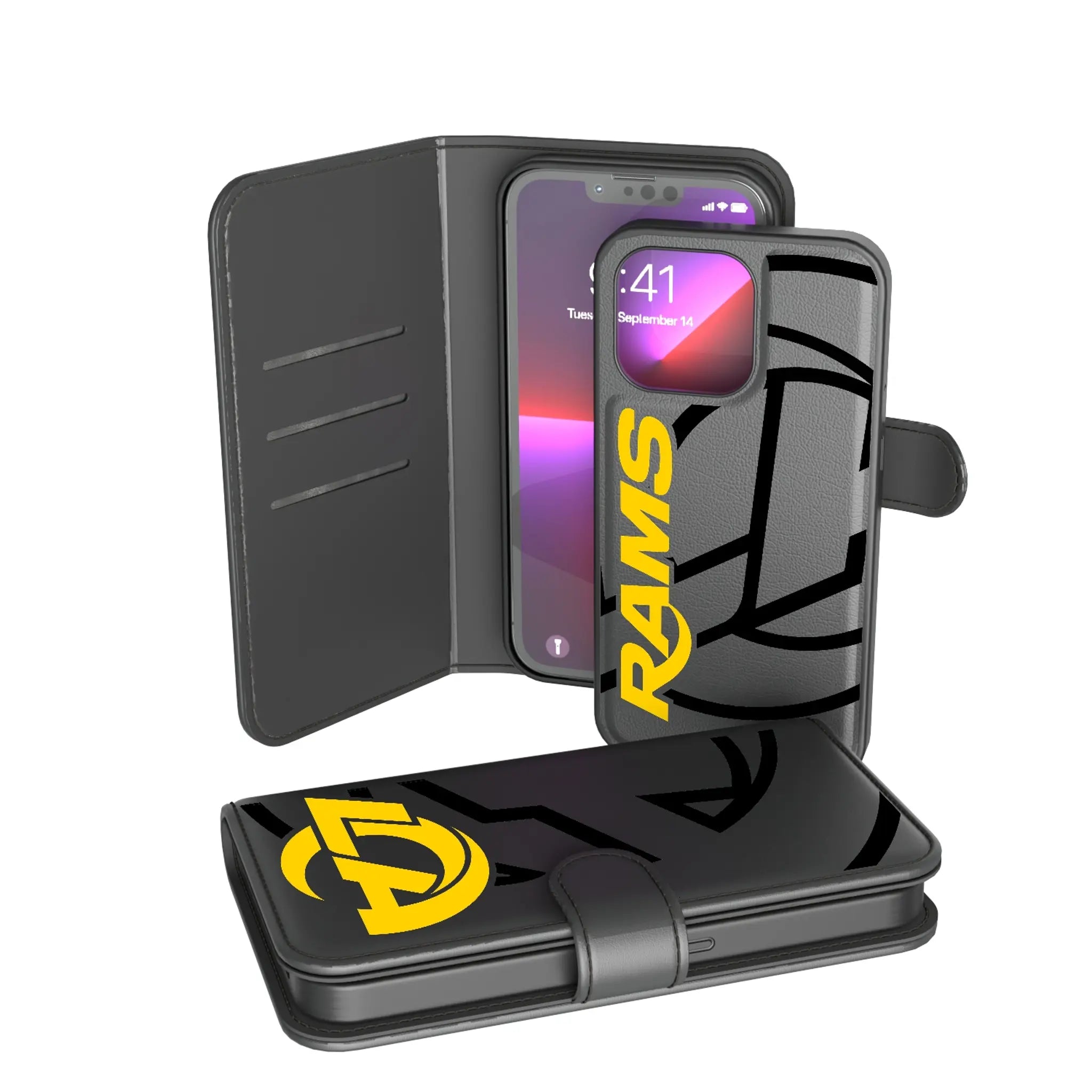 Los Angeles Rams Monocolor Tilt iPhone Wallet Phone Case for Apple iPhone