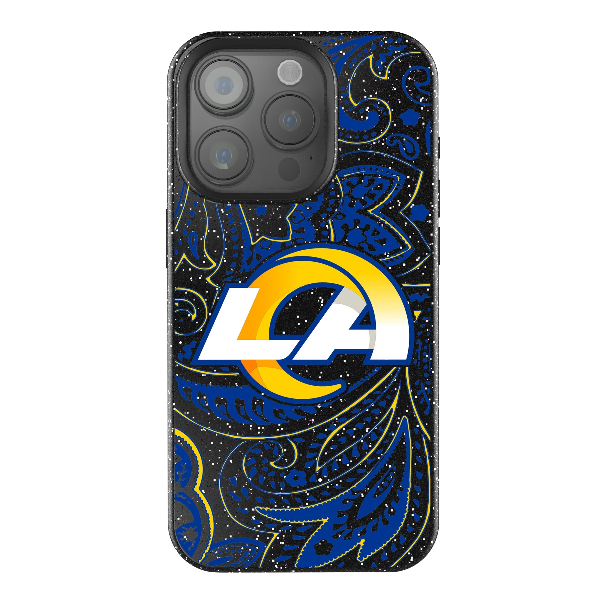 Los Angeles Rams Paisley iPhone Bling Phone Case for Apple iPhone