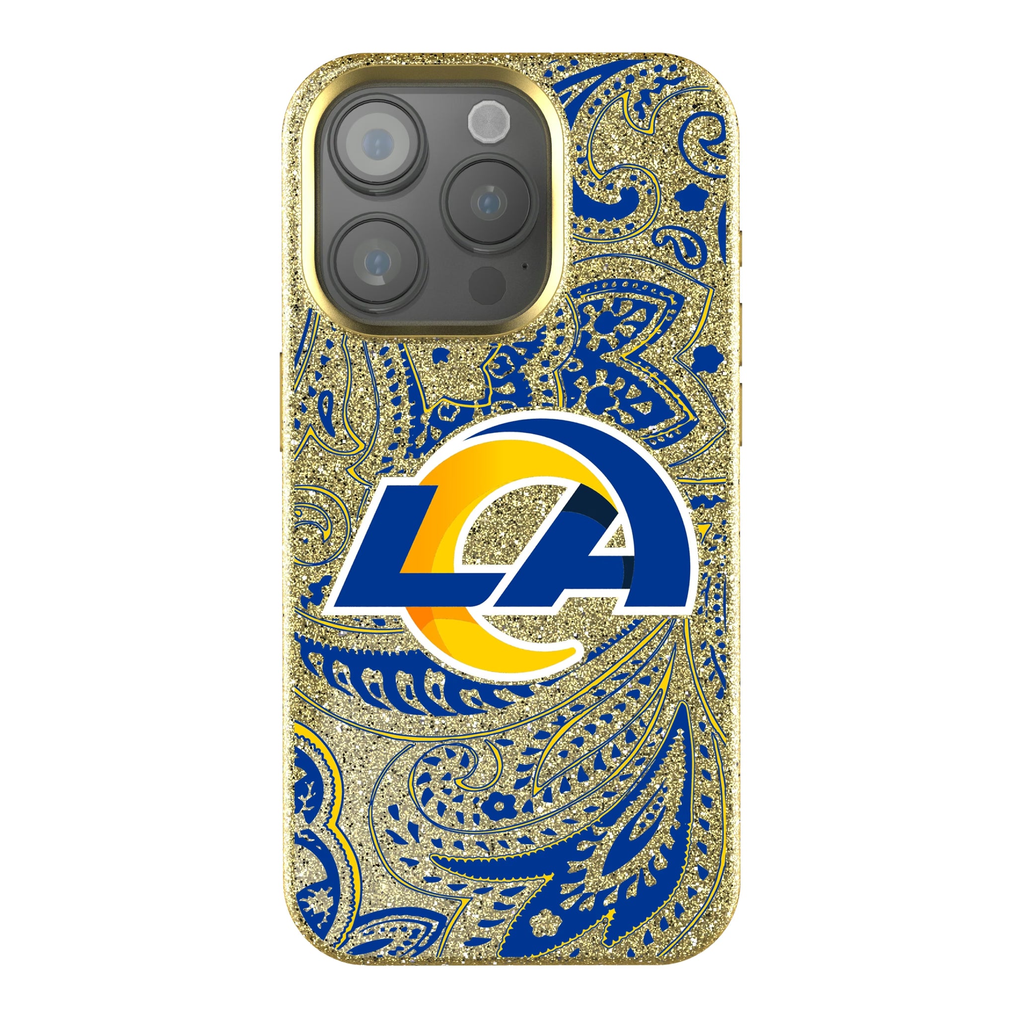 Los Angeles Rams Paisley iPhone Bling Phone Case for Apple iPhone