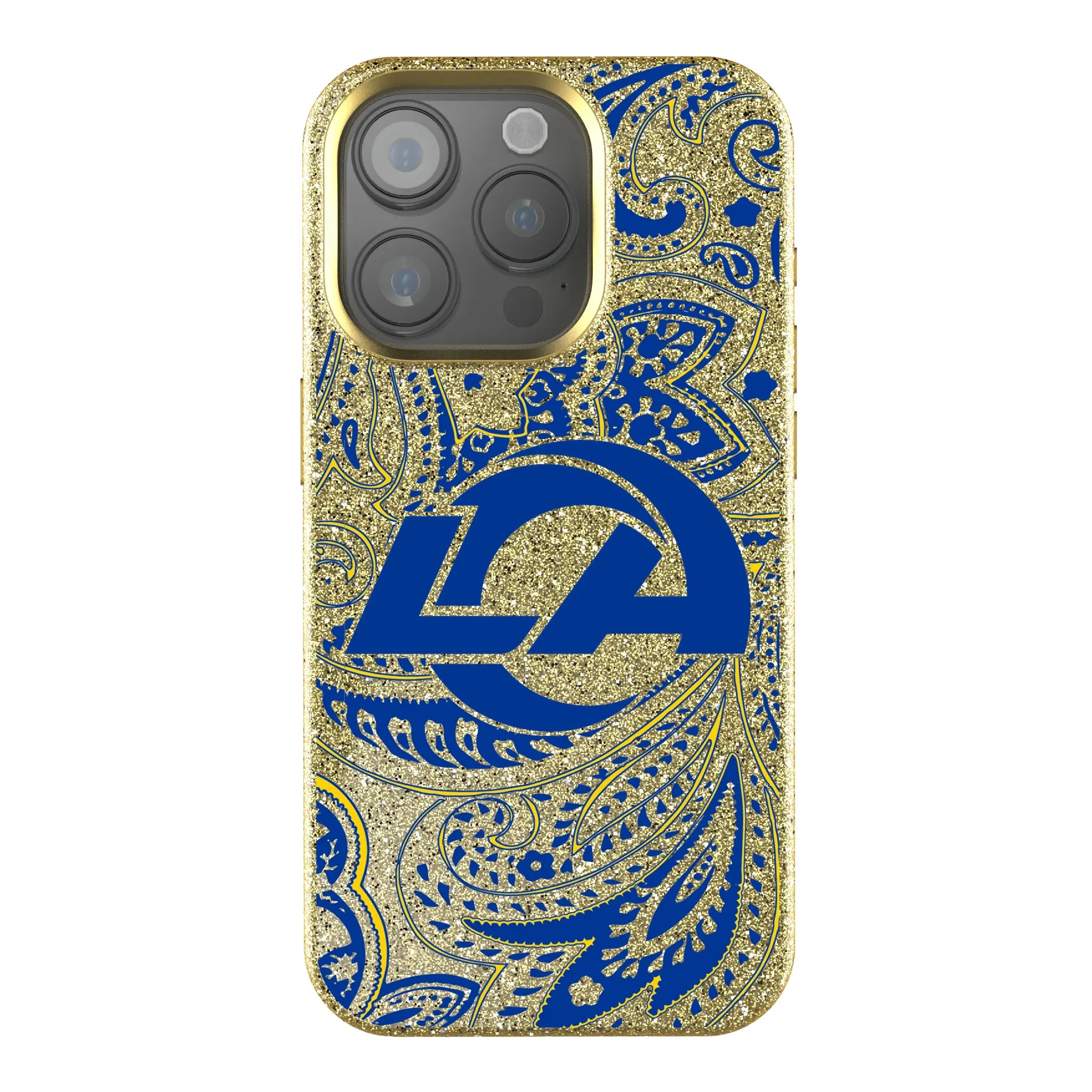 Los Angeles Rams Paisley iPhone Bling Phone Case for Apple iPhone