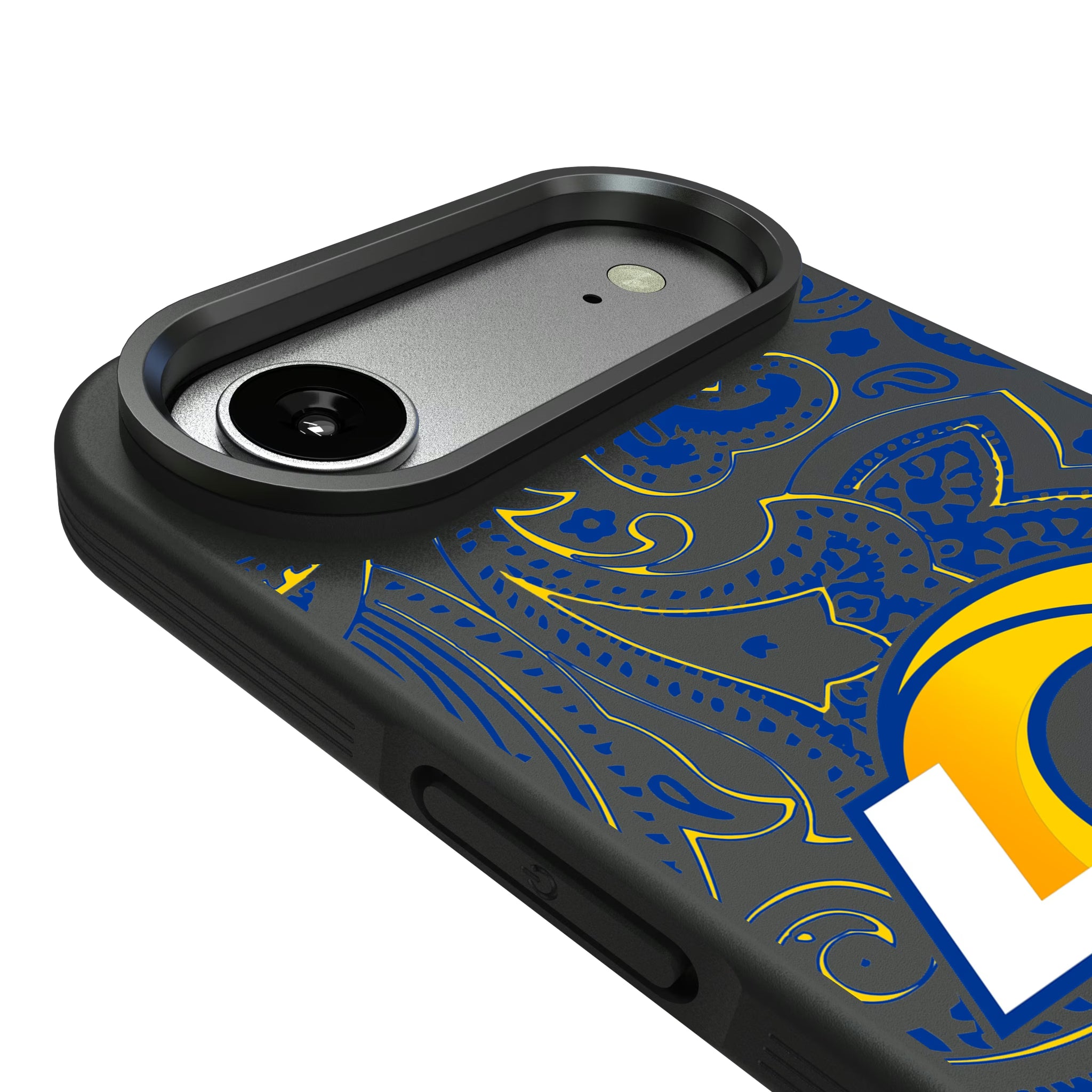 Los Angeles Rams Paisley iPhone Bump Phone Case for Apple iPhone - Detail#Device_iPhone Air