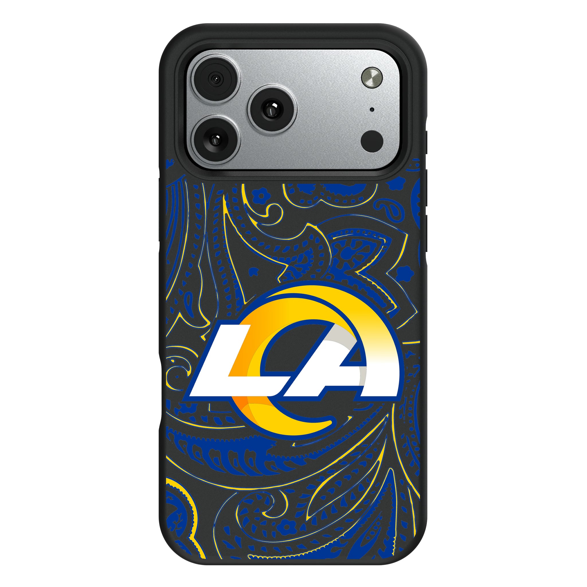 Los Angeles Rams Paisley iPhone Bump Phone Case for Apple iPhone#Device_iPhone 17 Pro Max