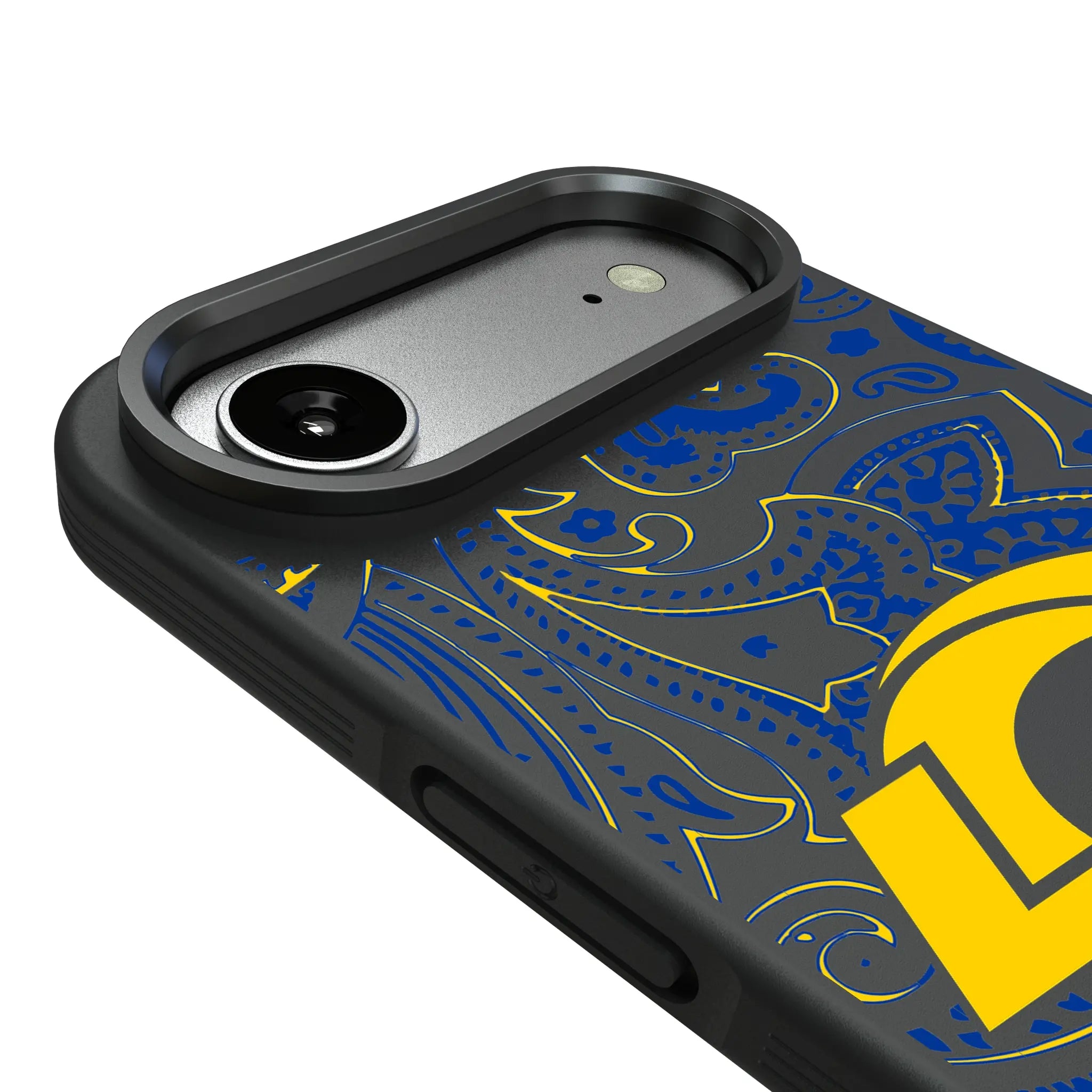 Los Angeles Rams Paisley iPhone Bump Phone Case for Apple iPhone - Detail#Device_iPhone Air