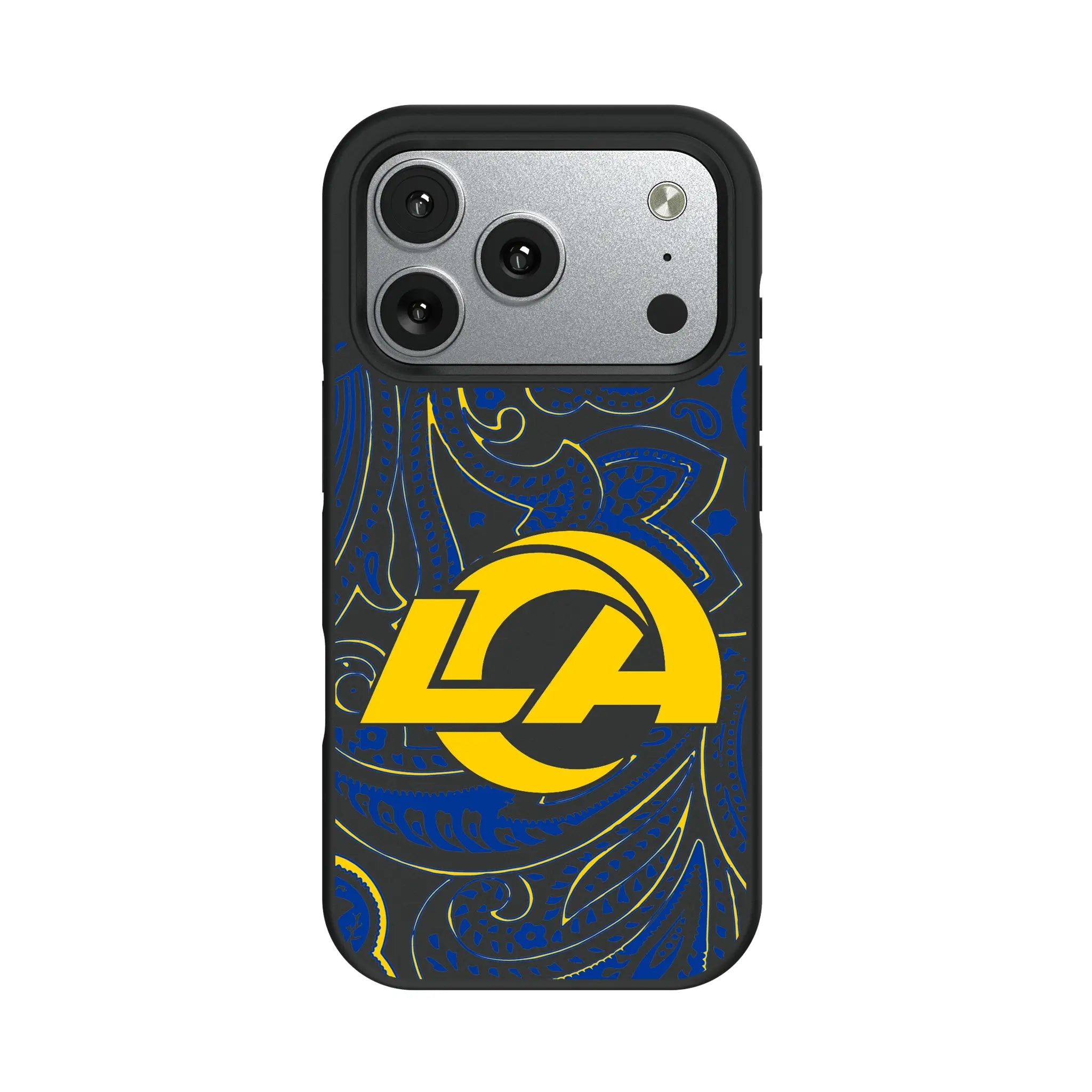Los Angeles Rams Paisley iPhone Bump Phone Case for Apple iPhone#Device_iPhone 17 Pro
