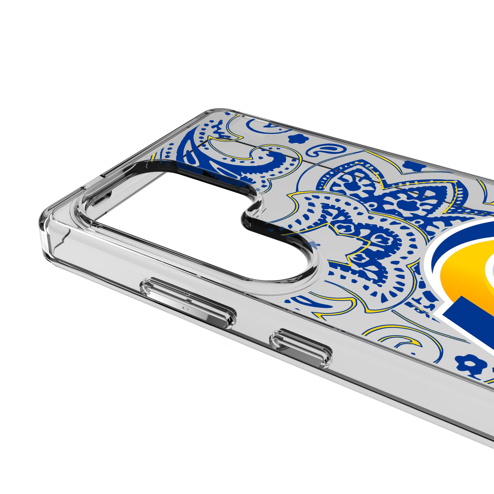 Los Angeles Rams Paisley Galaxy Clear Phone Case for Samsung Galaxy - Detail