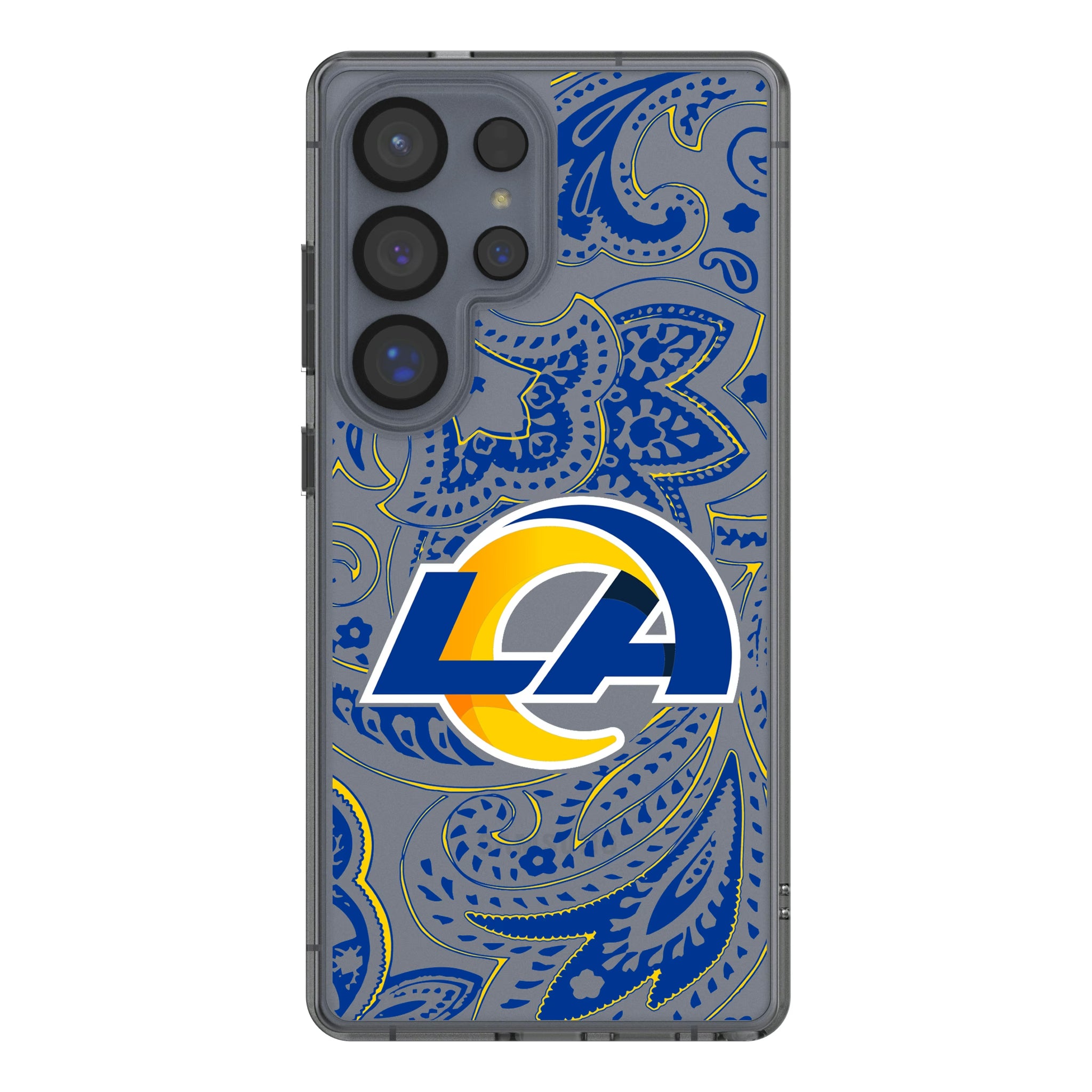 Los Angeles Rams Paisley Galaxy Clear Phone Case for Samsung Galaxy