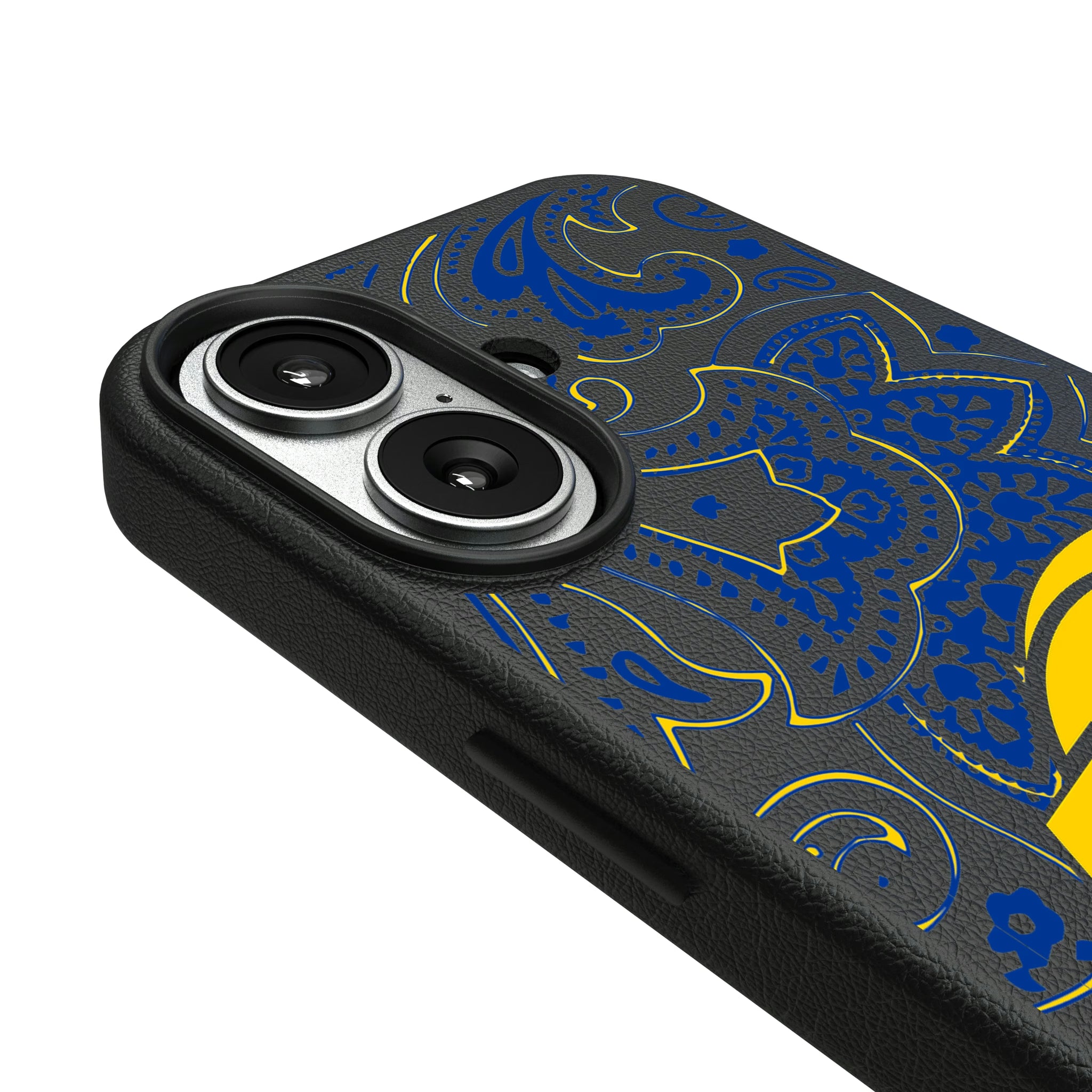 Los Angeles Rams Paisley iPhone MagSafe Compatible Phone Case for Apple iPhone - Detail#Device_iPhone 17