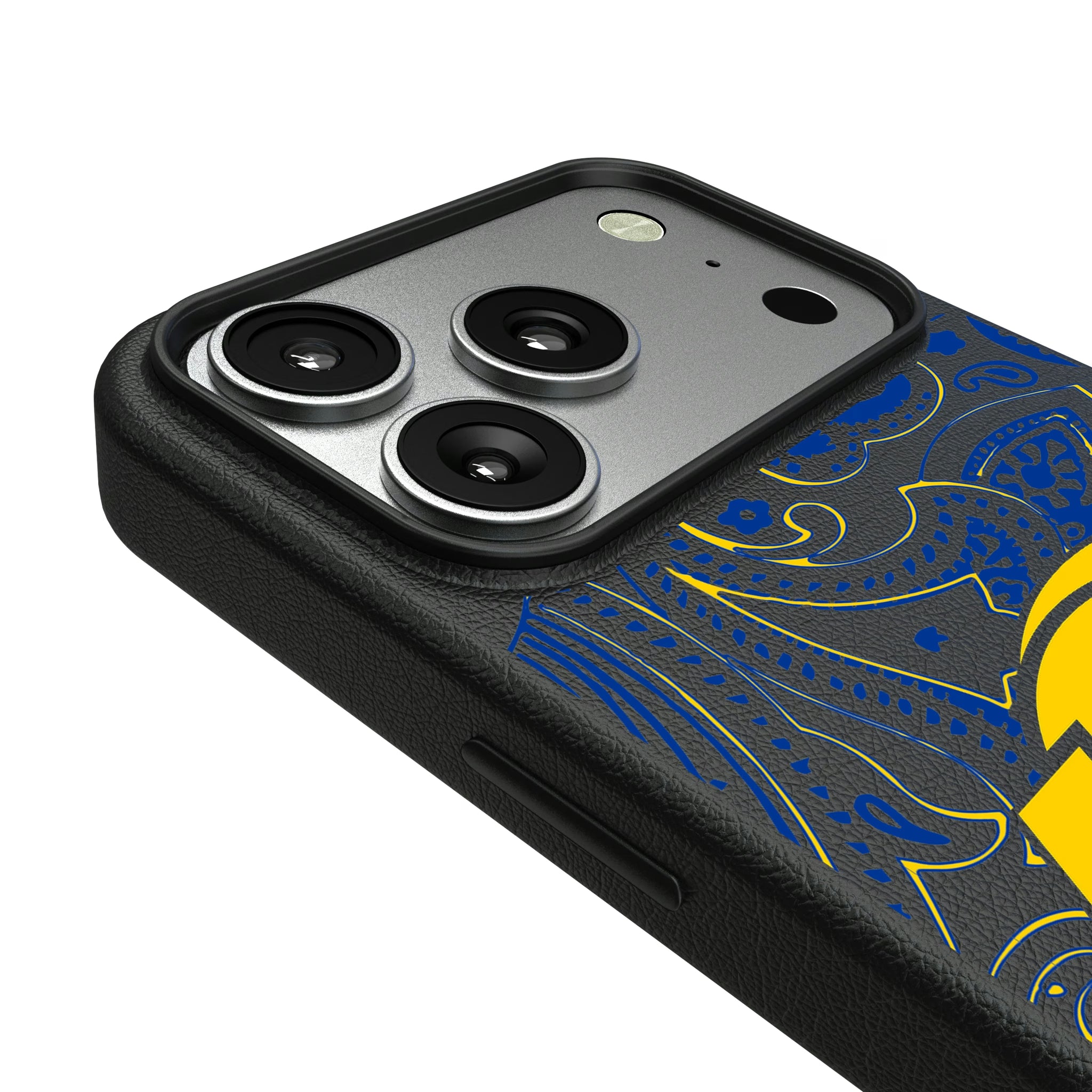 Los Angeles Rams Paisley iPhone MagSafe Compatible Phone Case for Apple iPhone - Detail#Device_iPhone 17 Pro