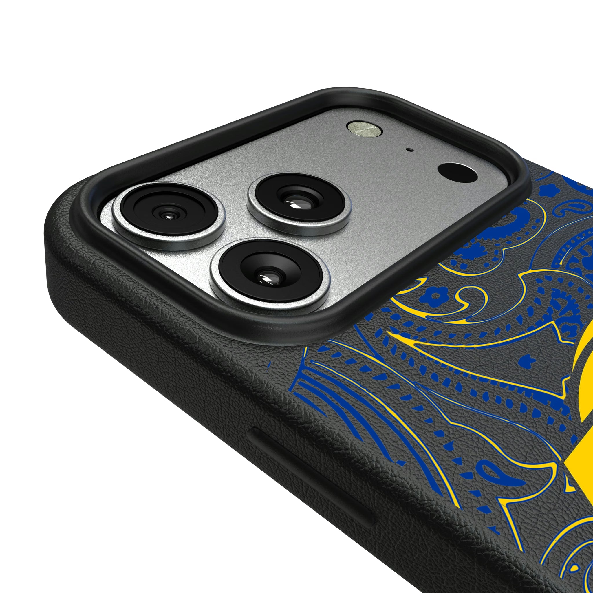 Los Angeles Rams Paisley iPhone MagSafe Compatible Phone Case for Apple iPhone - Detail#Device_iPhone 17 Pro Max