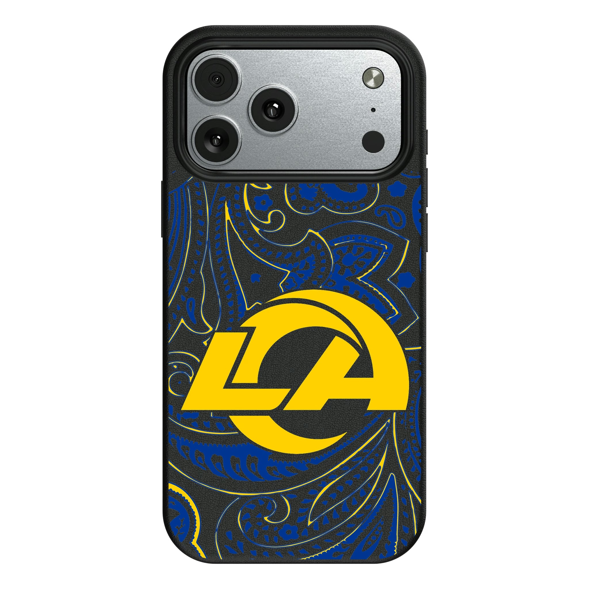 Los Angeles Rams Paisley iPhone MagSafe Compatible Phone Case for Apple iPhone#Device_iPhone 17 Pro Max