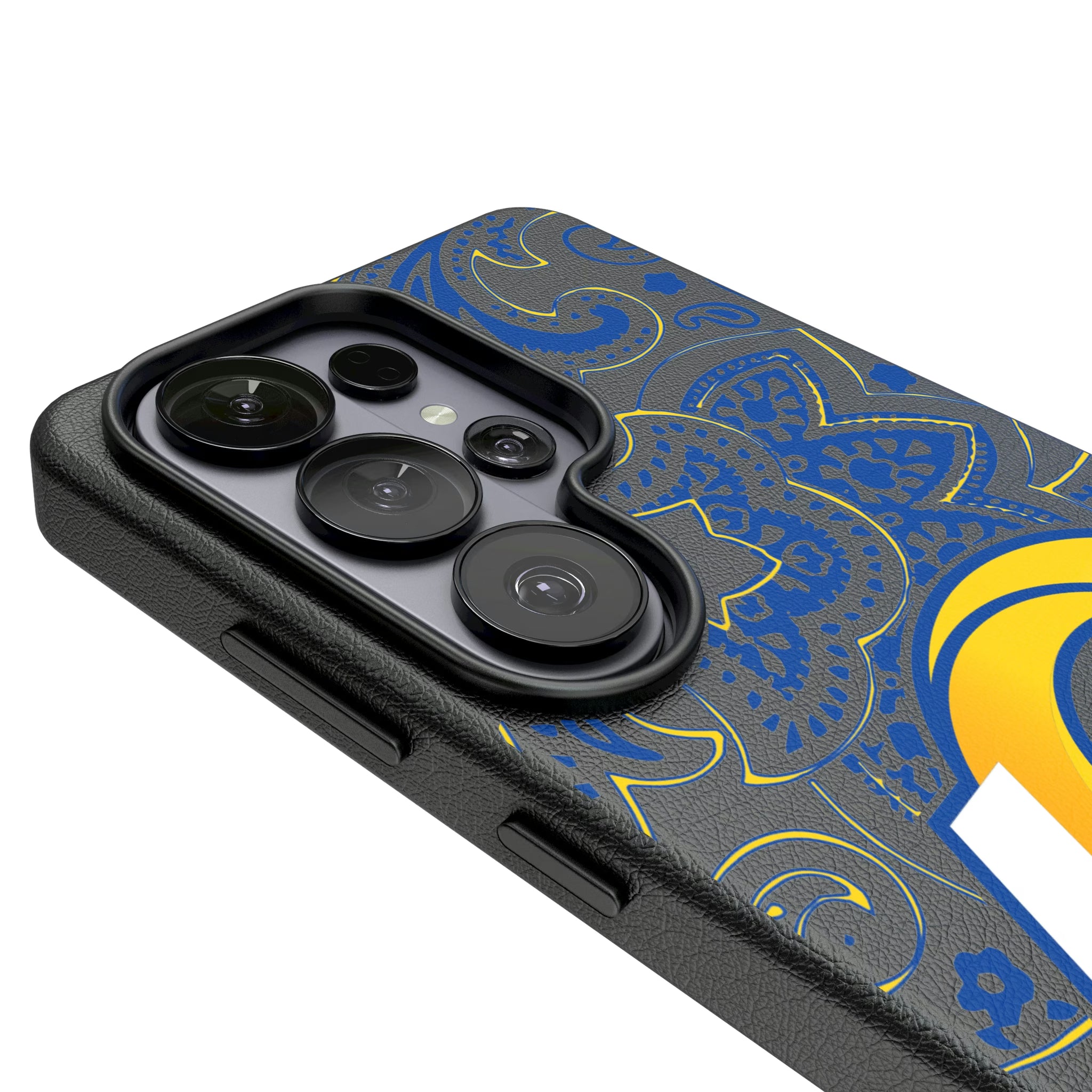 Los Angeles Rams Paisley Galaxy MagSafe Compatible Phone Case for Samsung Galaxy - Detail