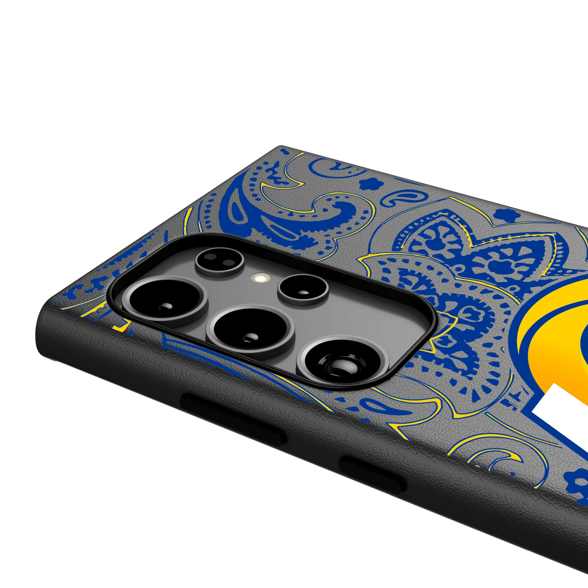 Los Angeles Rams Paisley Galaxy MagSafe Compatible Phone Case for Samsung Galaxy - Detail