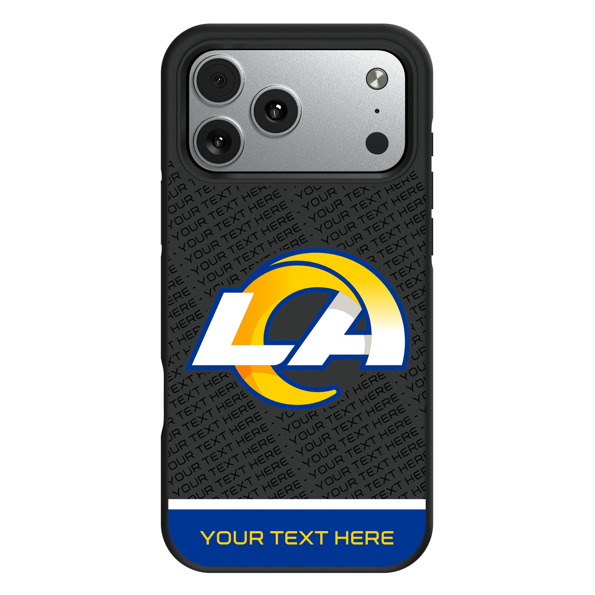 Los Angeles Rams Personalized EndZone Plus iPhone Bump Phone Case for Apple iPhone#Device_iPhone 17 Pro Max