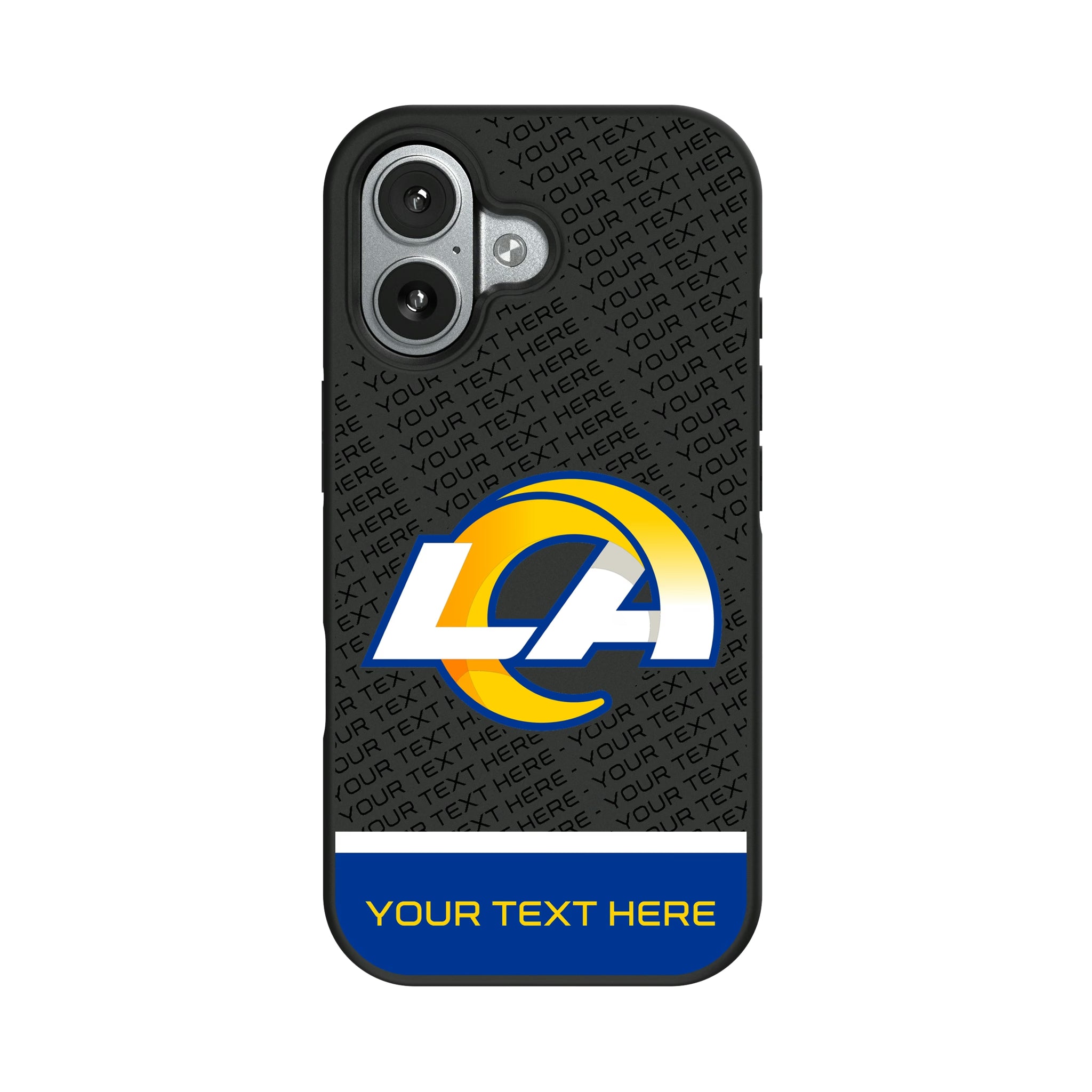 Los Angeles Rams Personalized EndZone Plus iPhone Bump Phone Case for Apple iPhone#Device_iPhone 17