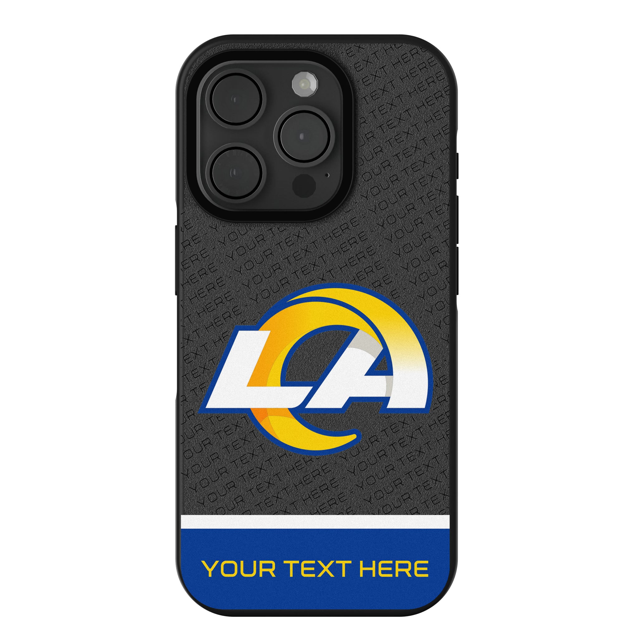 Los Angeles Rams Personalized EndZone Plus iPhone Bump Phone Case for Apple iPhone