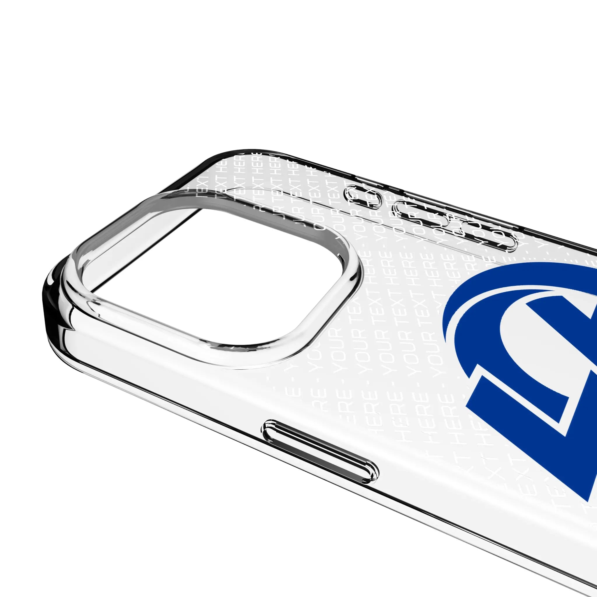 Los Angeles Rams Personalized EndZone Plus iPhone Clear Phone Case for Apple iPhone - Detail