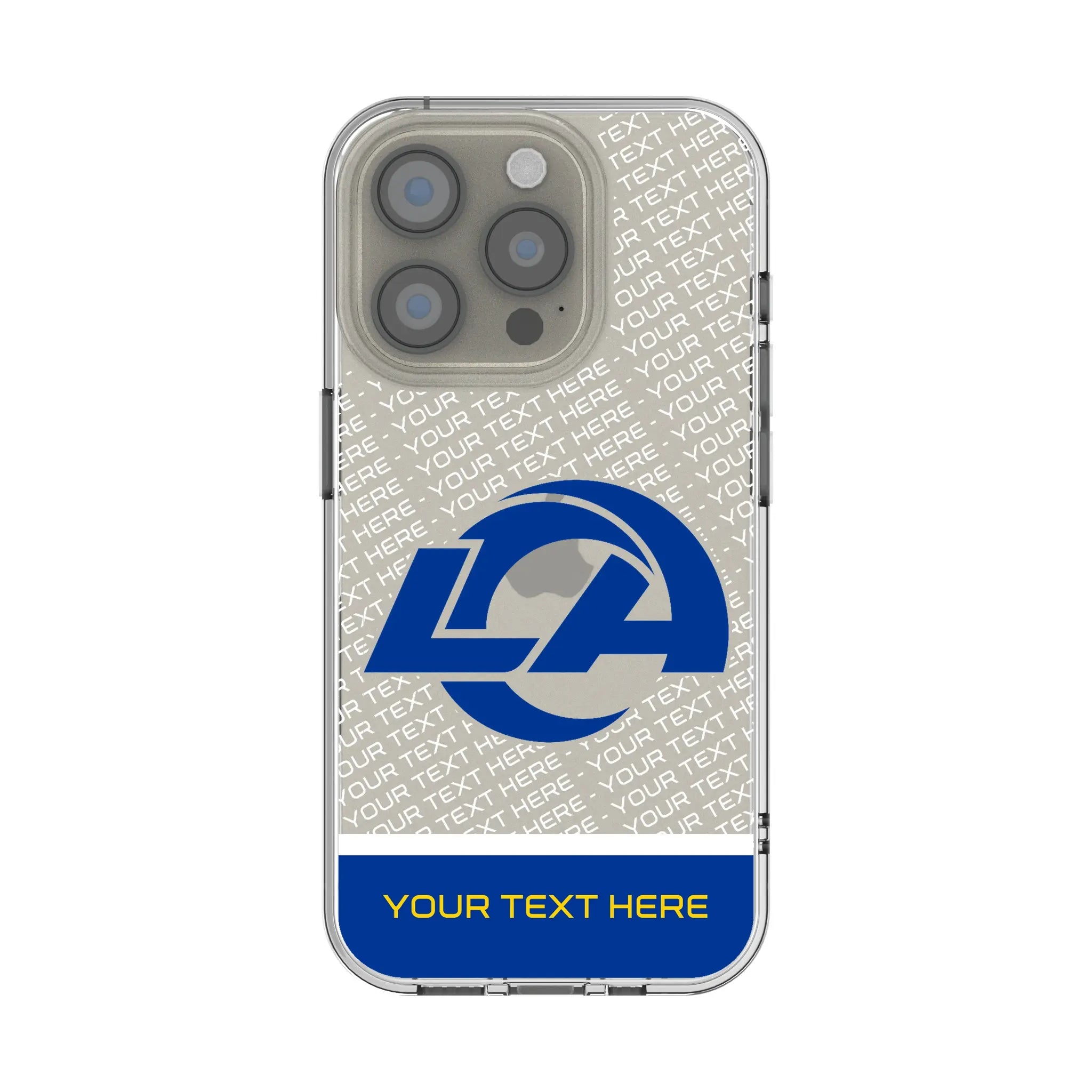 Los Angeles Rams Personalized EndZone Plus iPhone Clear Phone Case for Apple iPhone