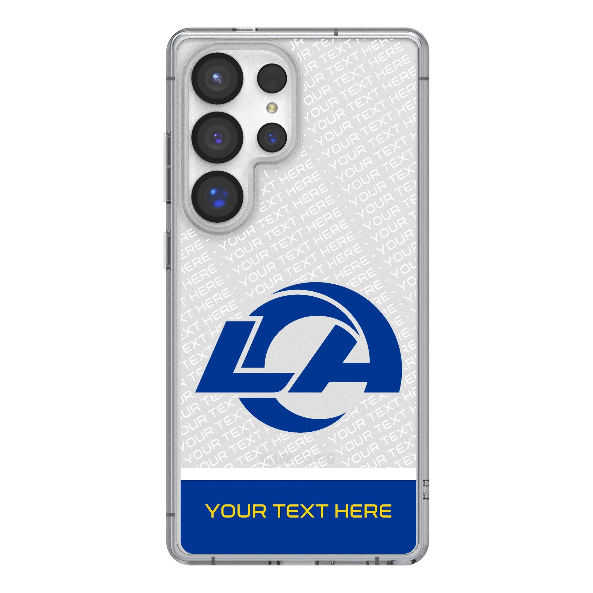 Los Angeles Rams Personalized EndZone Plus Galaxy Clear Phone Case for Samsung Galaxy#Device_Galaxy S25 Ultra