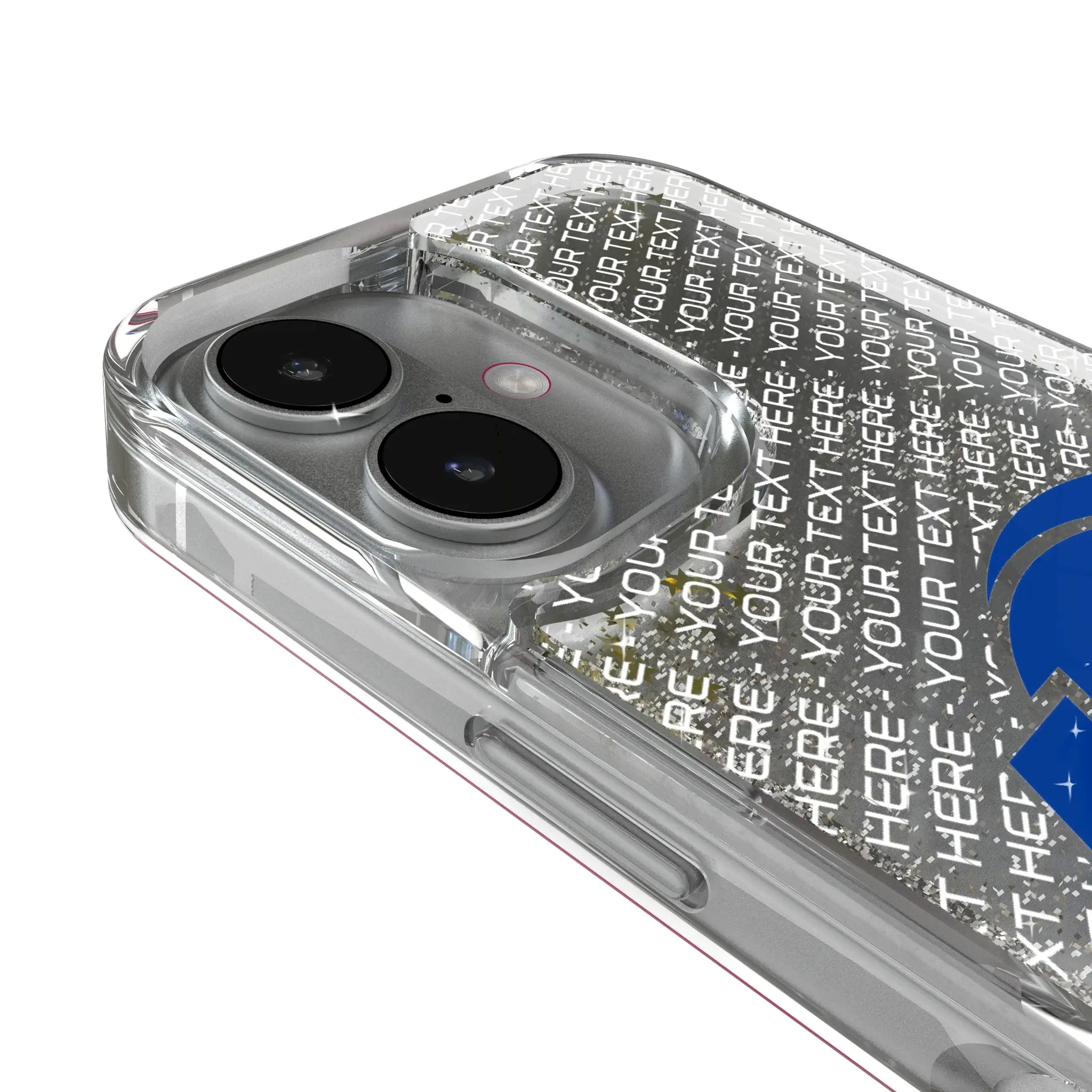 Los Angeles Rams Personalized EndZone Plus iPhone Glitter Phone Case for Apple iPhone - Detail