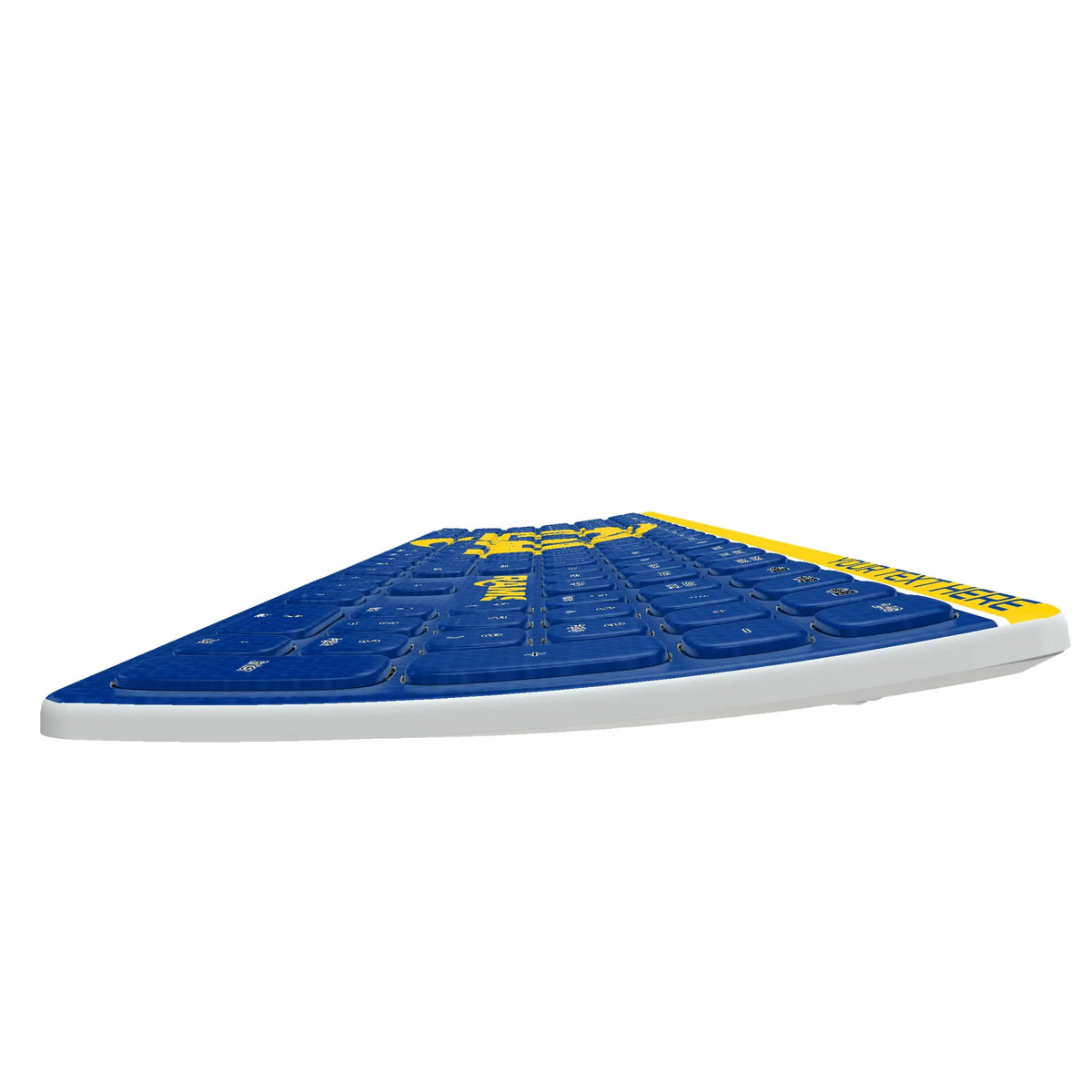 Los Angeles Rams Personalized Endzone Solid KKB605 Curved Wireless Keyboard