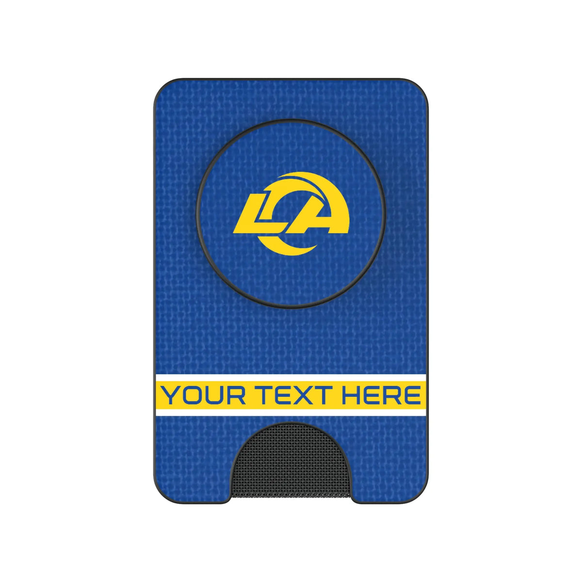 Los Angeles Rams Personalized Endzone Solid Popsockets Wallet Magnetic