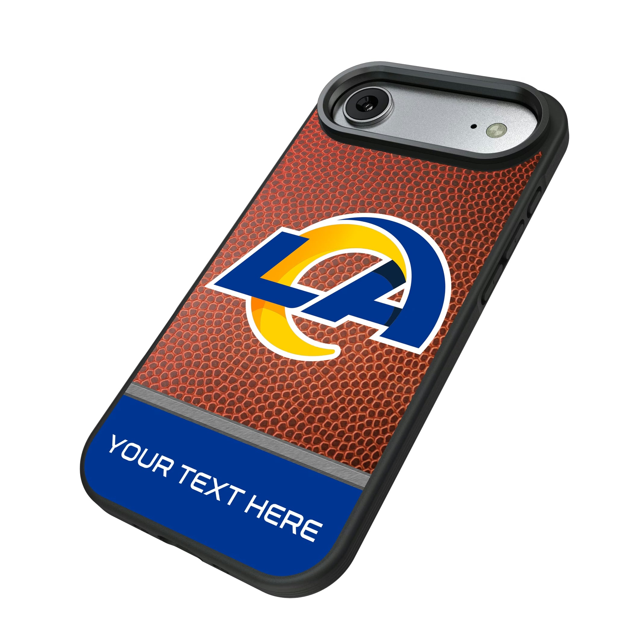 Los Angeles Rams Personalized Football iPhone Bump Phone Case for Apple iPhone - Isometric View#Device_iPhone Air