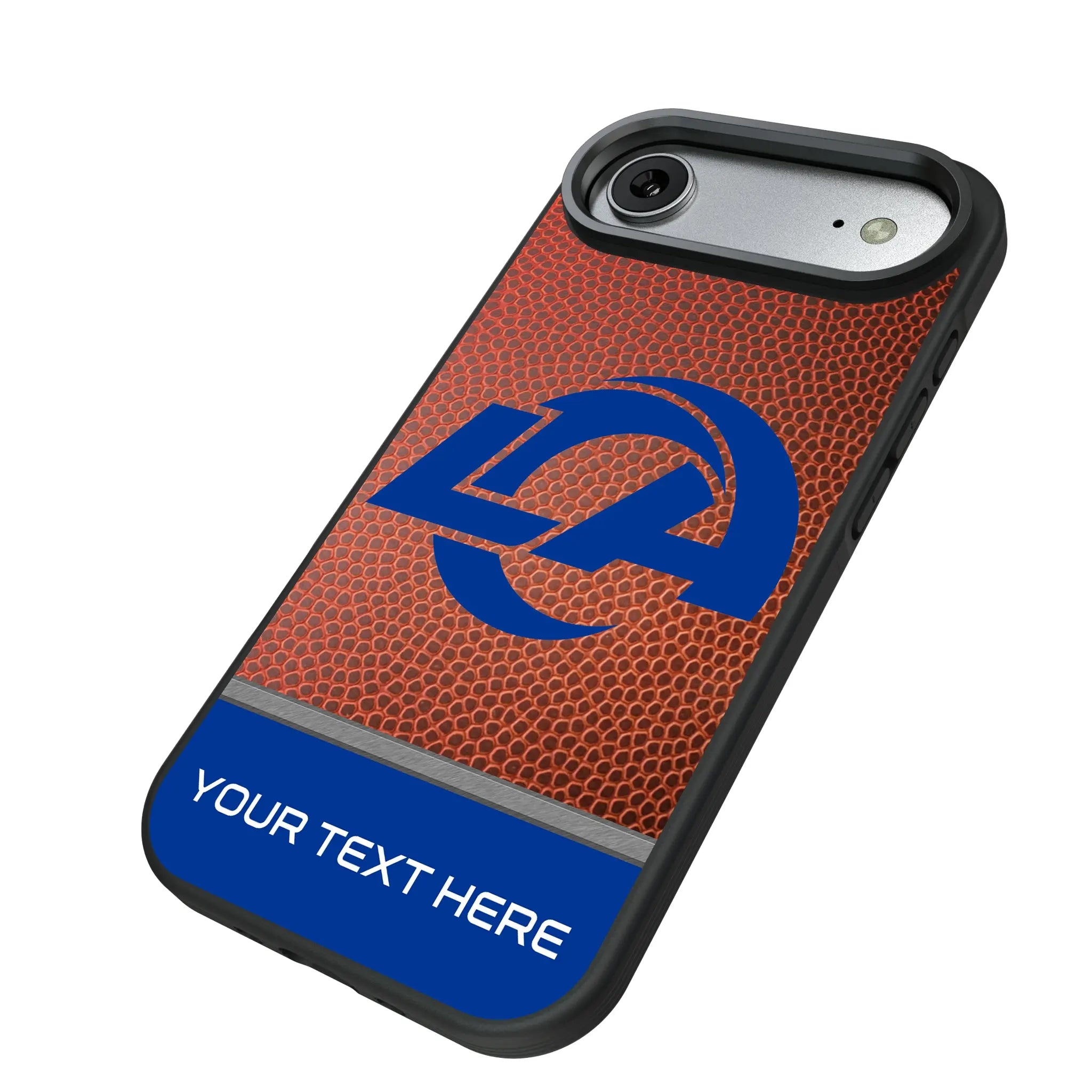 Los Angeles Rams Personalized Football iPhone Bump Phone Case for Apple iPhone - Isometric View#Device_iPhone Air
