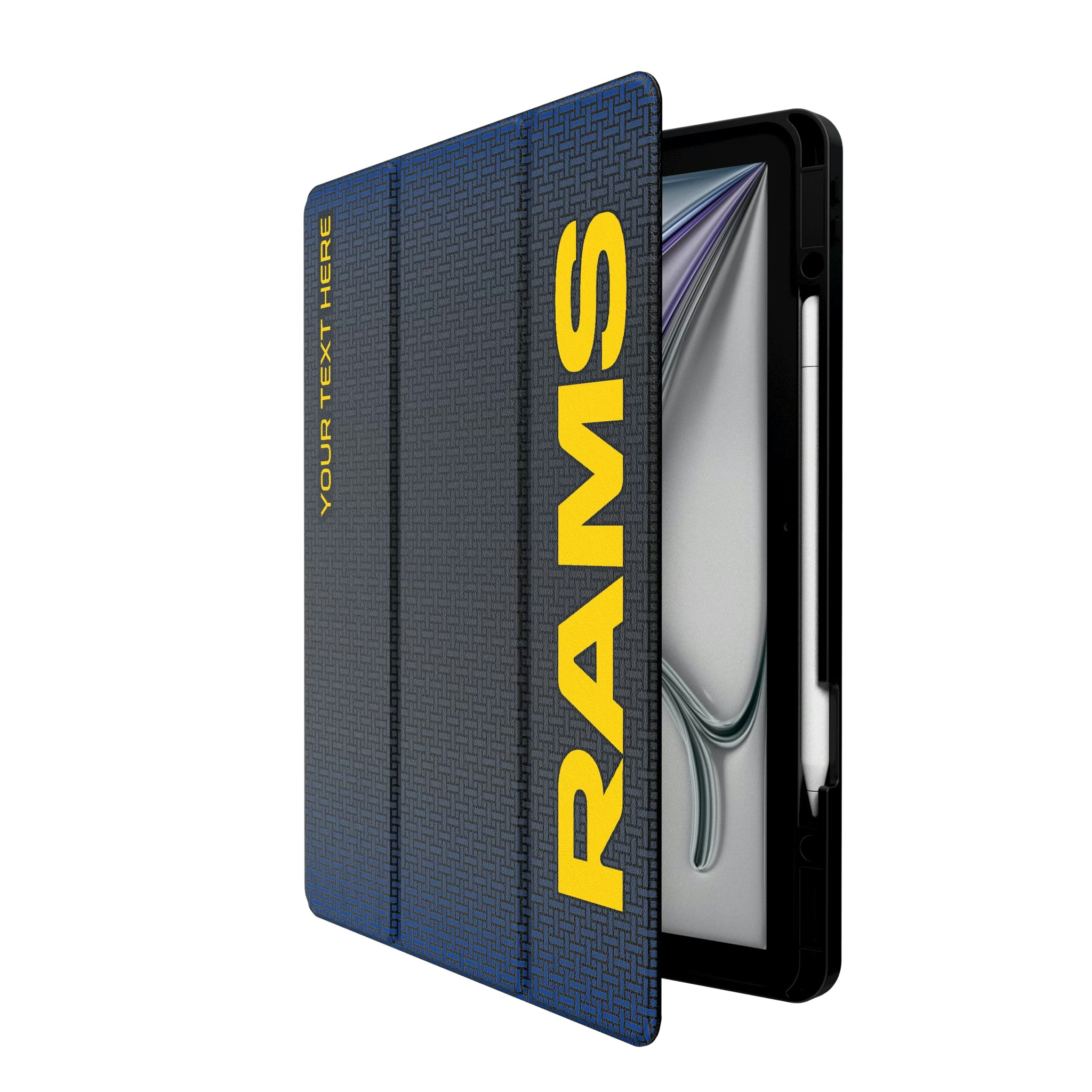 Los Angeles Rams Personalized Linen iPad Tablet Case for Apple iPad