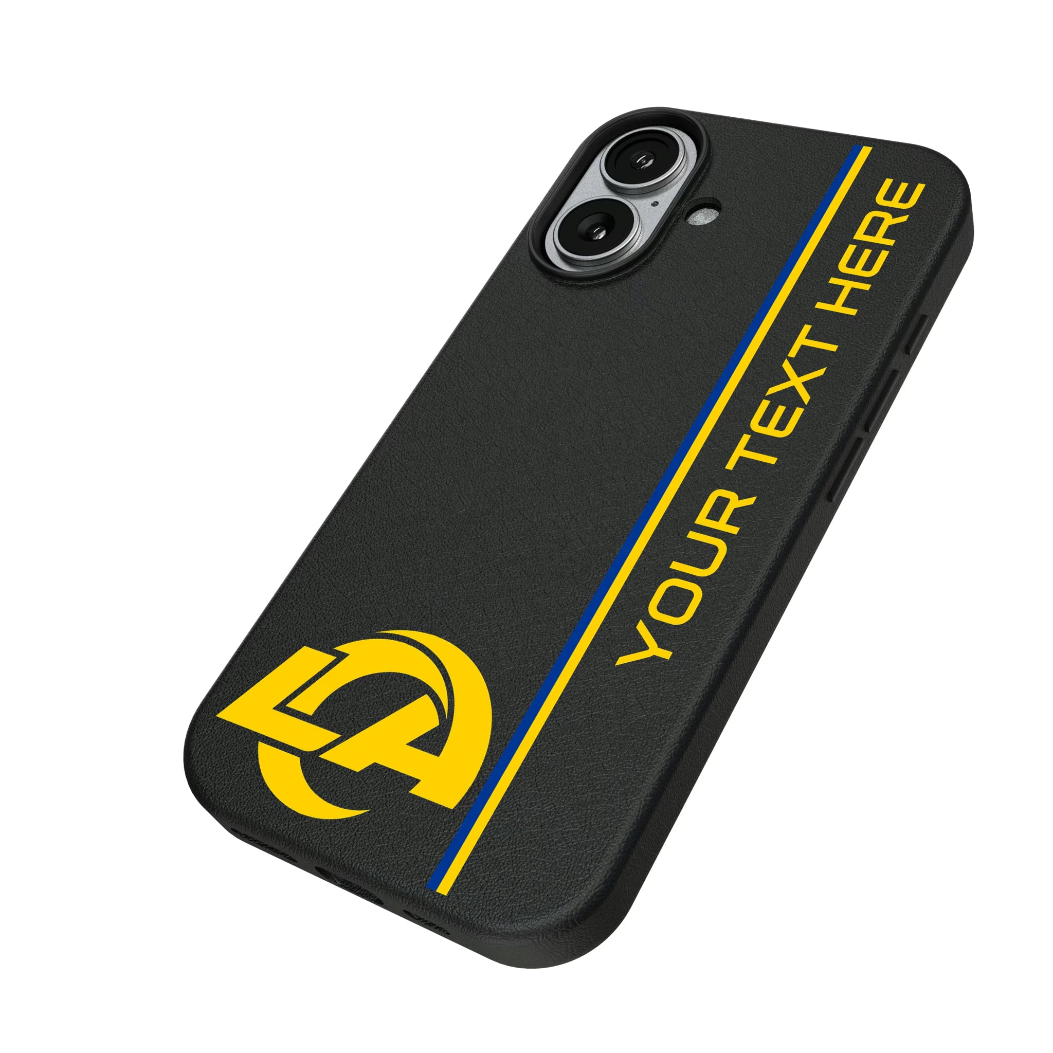 Los Angeles Rams Personalized Sidebard iPhone MagSafe Compatible Phone Case for Apple iPhone - Isometric View#Device_iPhone 17