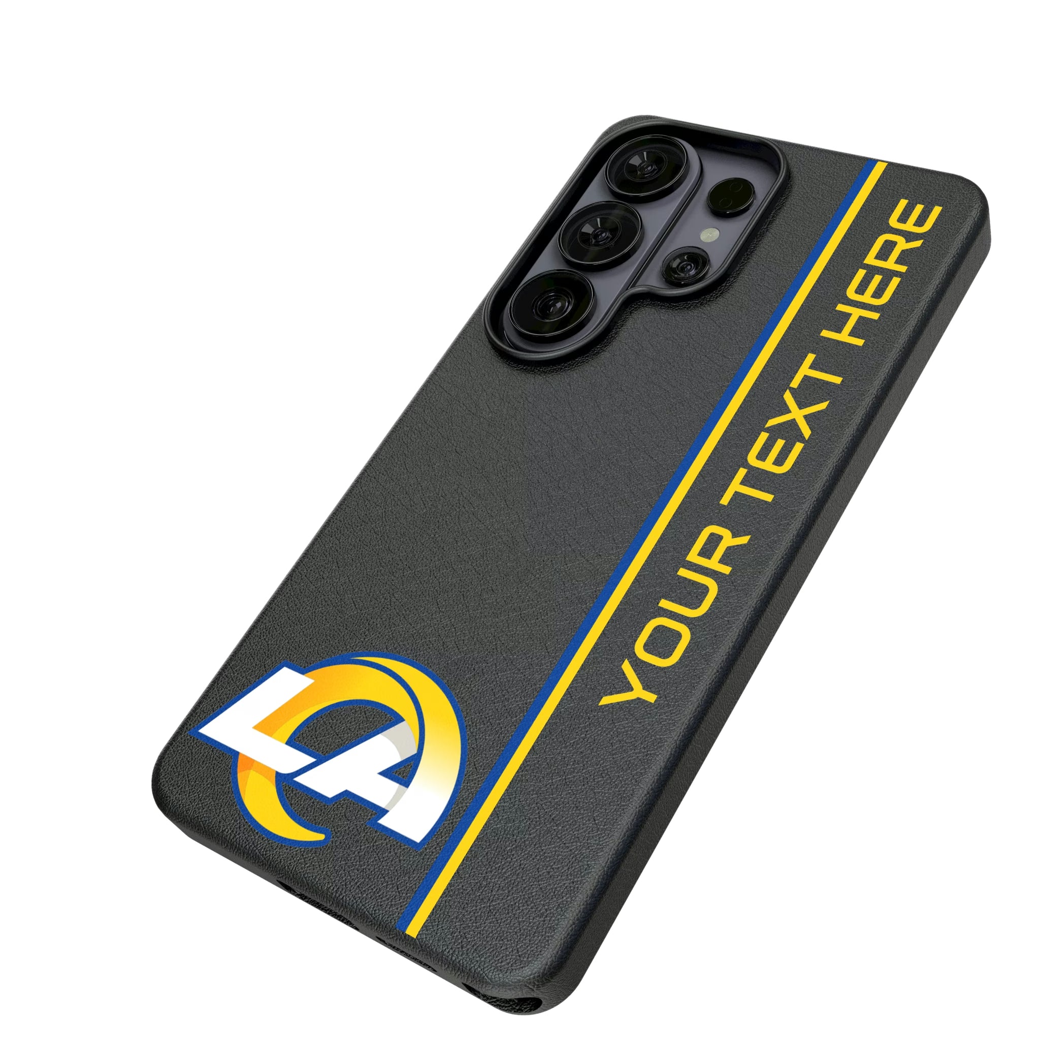 Los Angeles Rams Personalized Sidebard Galaxy MagSafe Compatible Phone Case for Samsung Galaxy - Isometric View