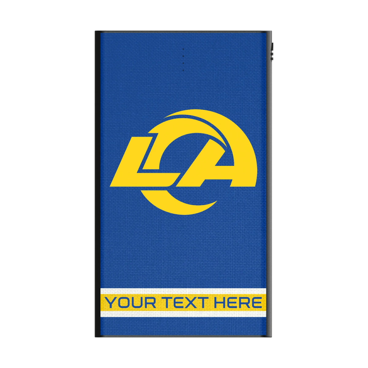 Los Angeles Rams Personalized Stripe 5000mAh Flat Powerbank