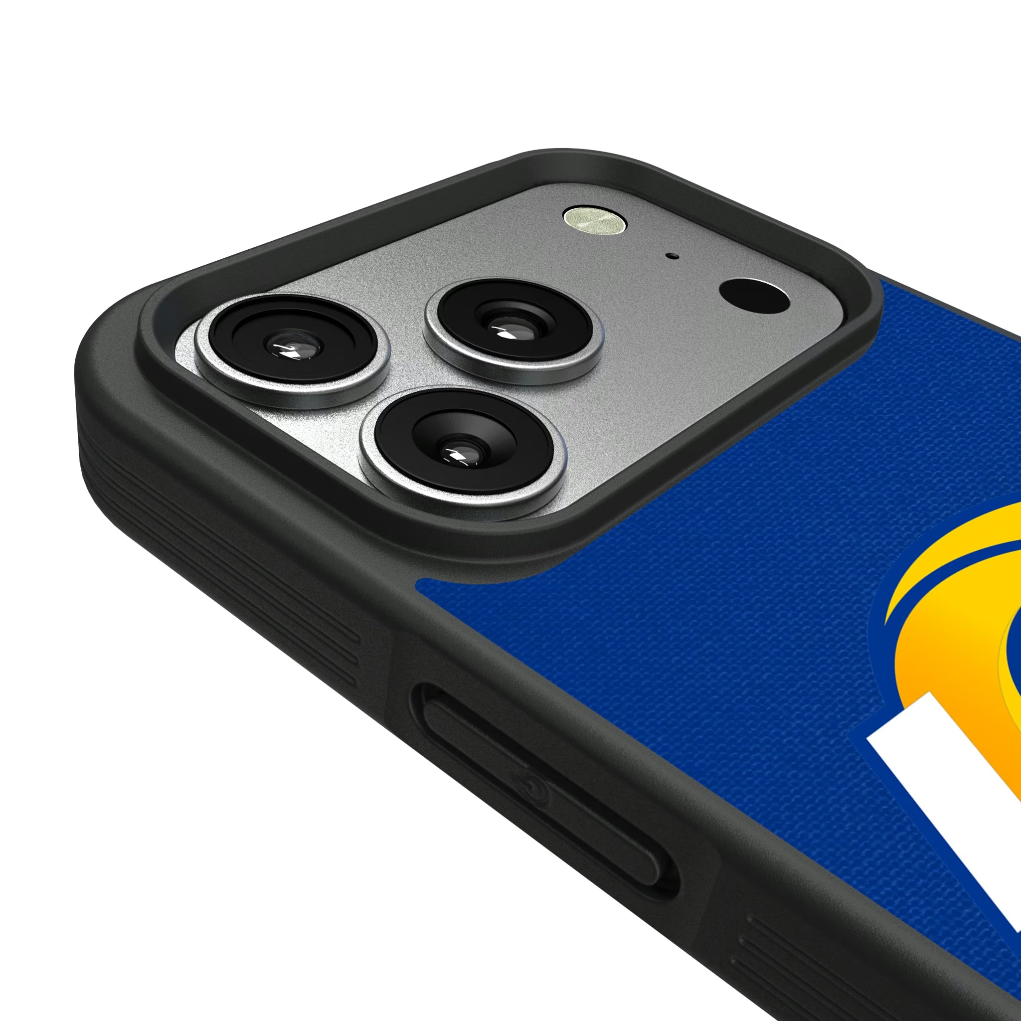 Los Angeles Rams Personalized Stripe iPhone Bump Phone Case for Apple iPhone - Detail#Device_iPhone 17 Pro
