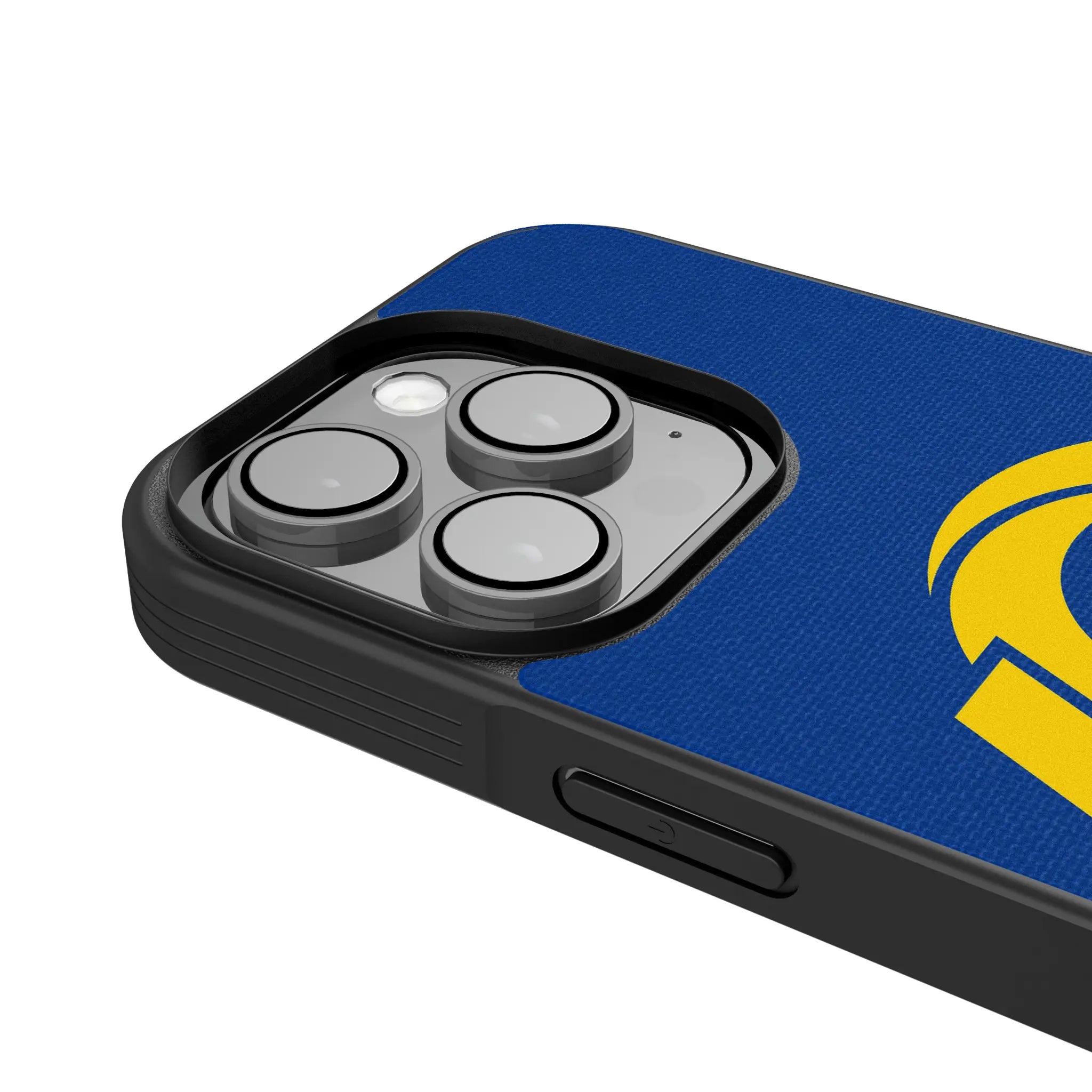 Los Angeles Rams Personalized Stripe iPhone Bump Phone Case for Apple iPhone - Detail