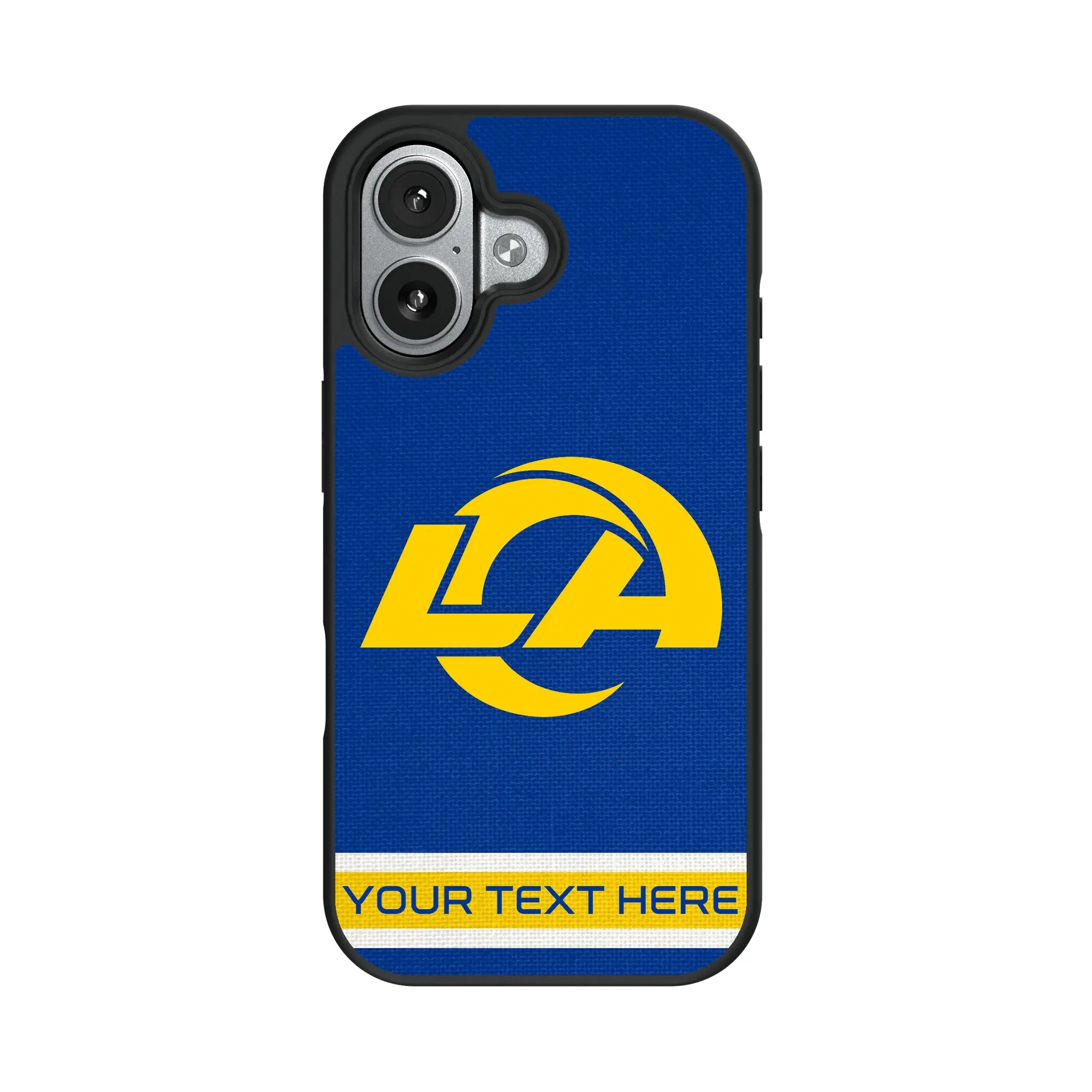 Los Angeles Rams Personalized Stripe iPhone Bump Phone Case for Apple iPhone#Device_iPhone 17