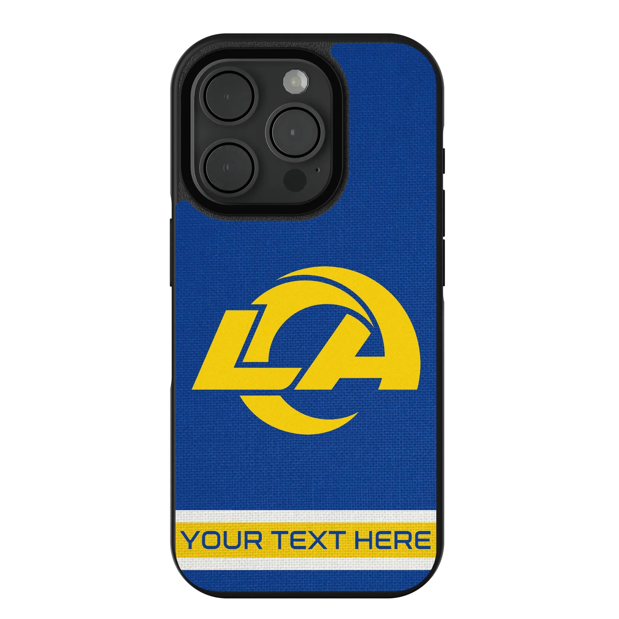 Los Angeles Rams Personalized Stripe iPhone Bump Phone Case for Apple iPhone