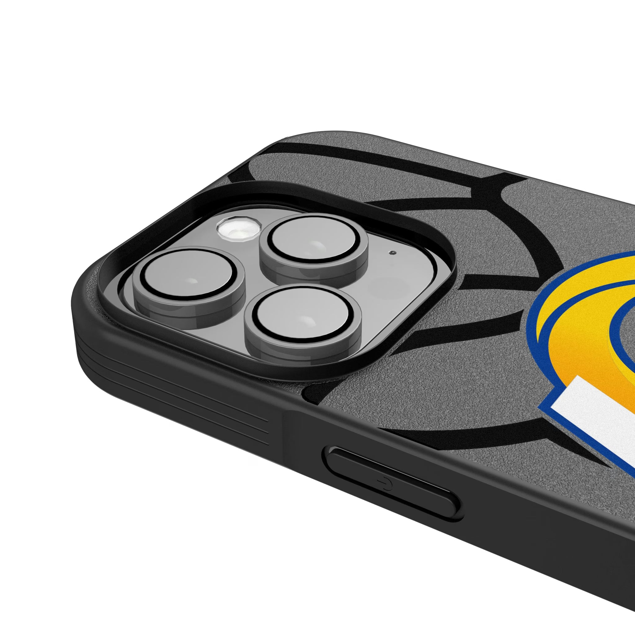 Los Angeles Rams Personalized Tilt iPhone Bump Phone Case for Apple iPhone - Detail
