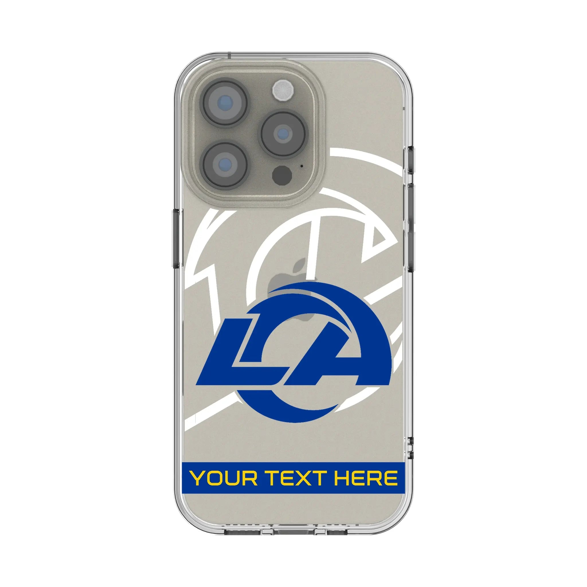 Los Angeles Rams Personalized Tilt iPhone Clear Phone Case for Apple iPhone