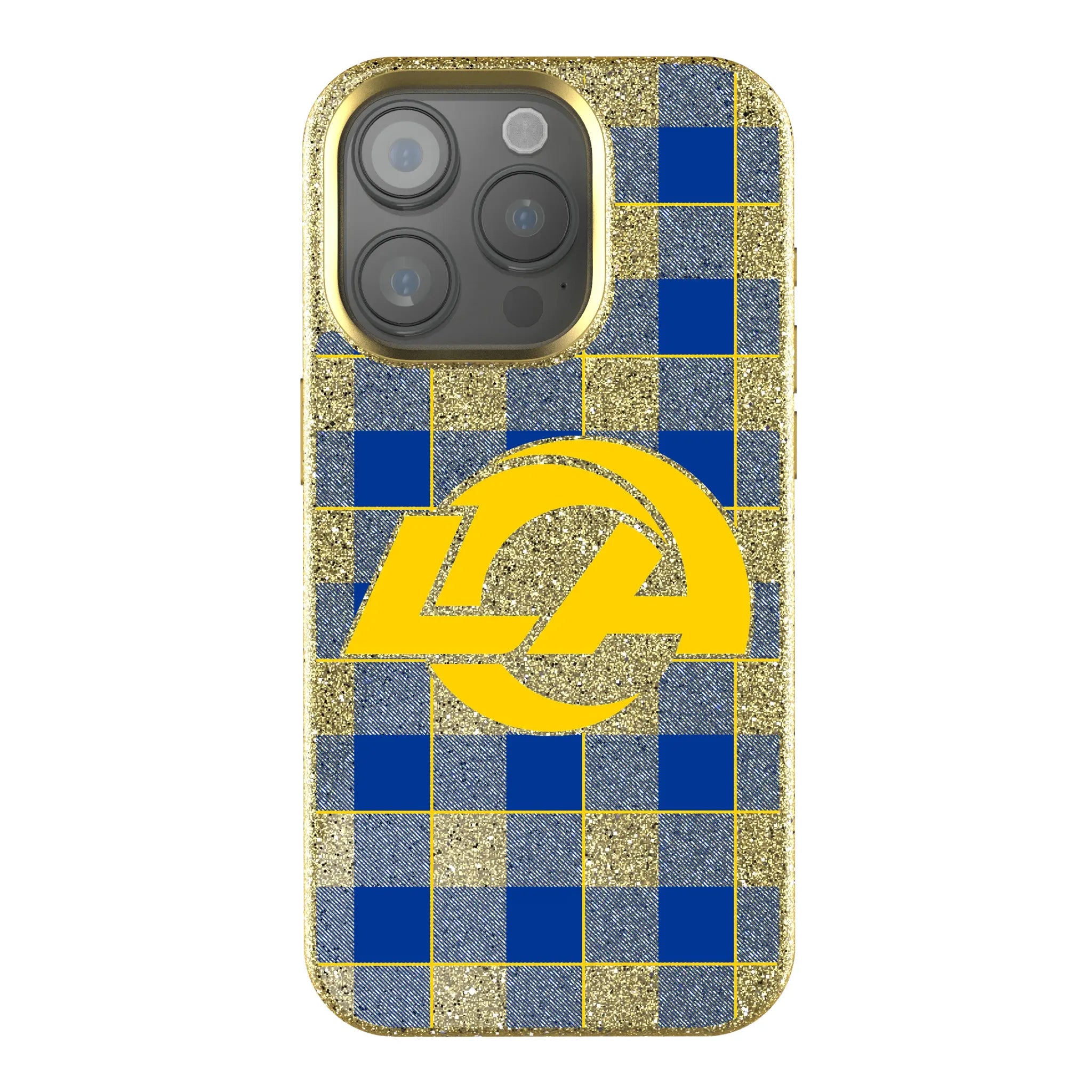 Los Angeles Rams Plaid iPhone Bling Phone Case for Apple iPhone