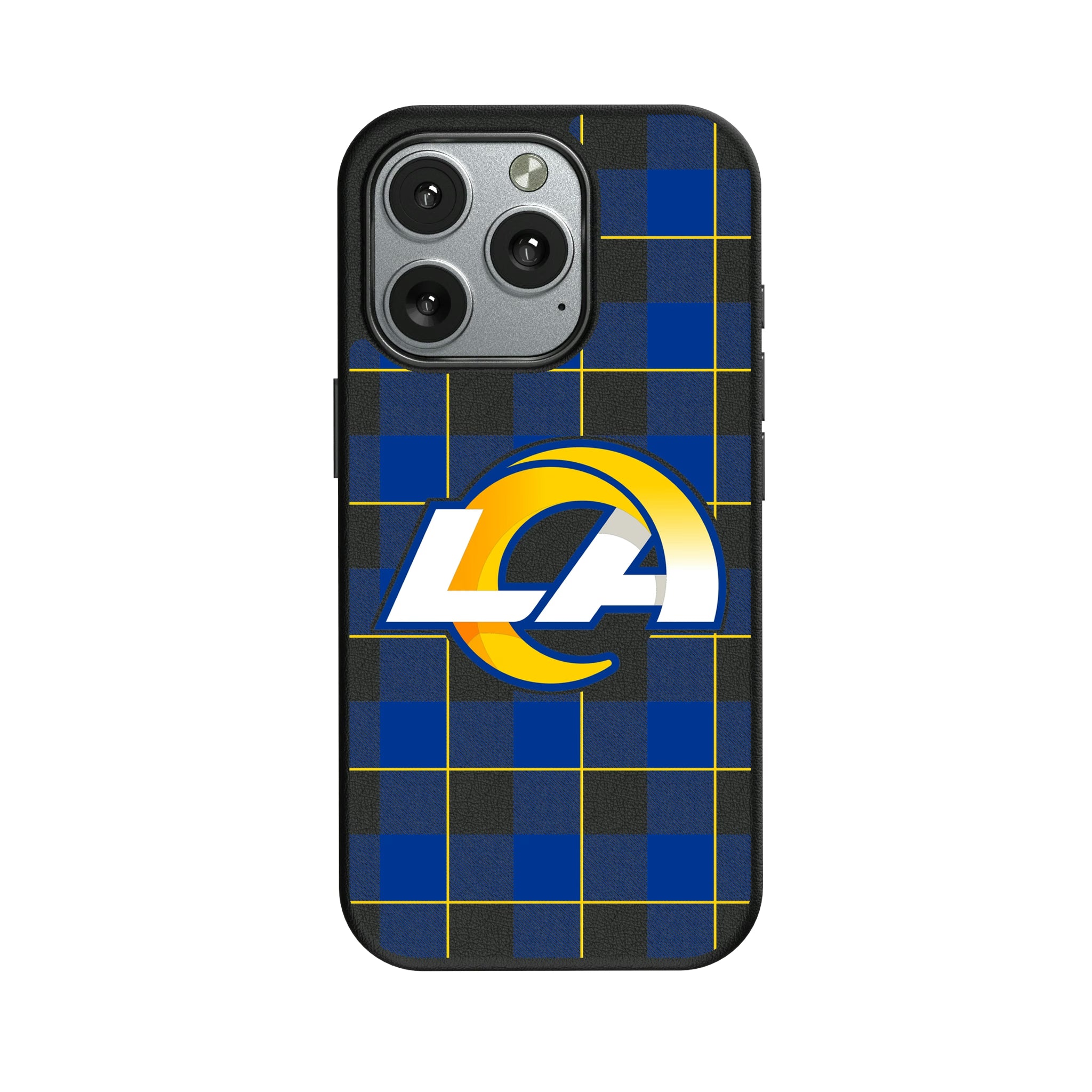 Los Angeles Rams Plaid iPhone MagSafe Compatible Phone Case for Apple iPhone