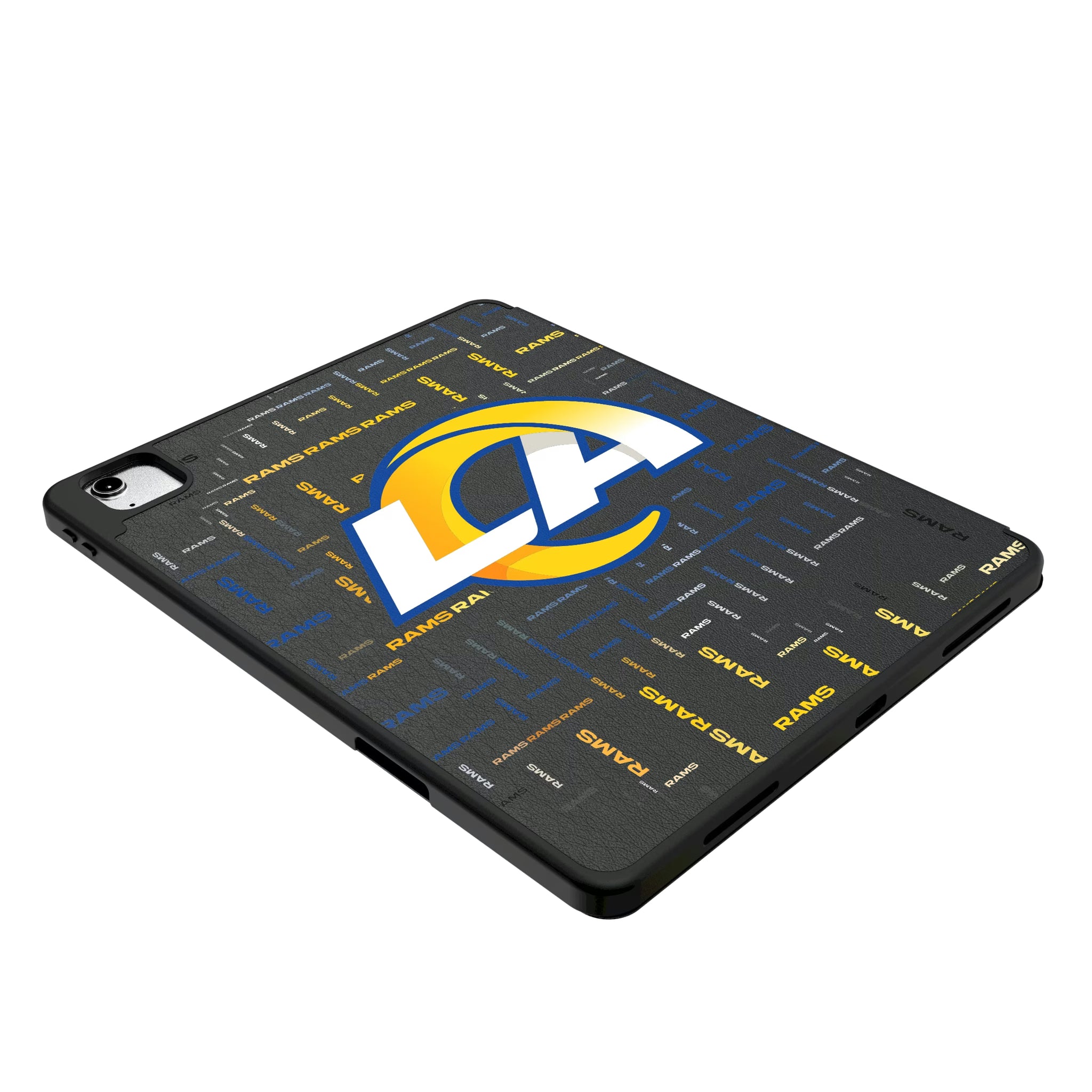 Los Angeles Rams Quadtile iPad Tablet Case for Apple iPad - Isometric View
