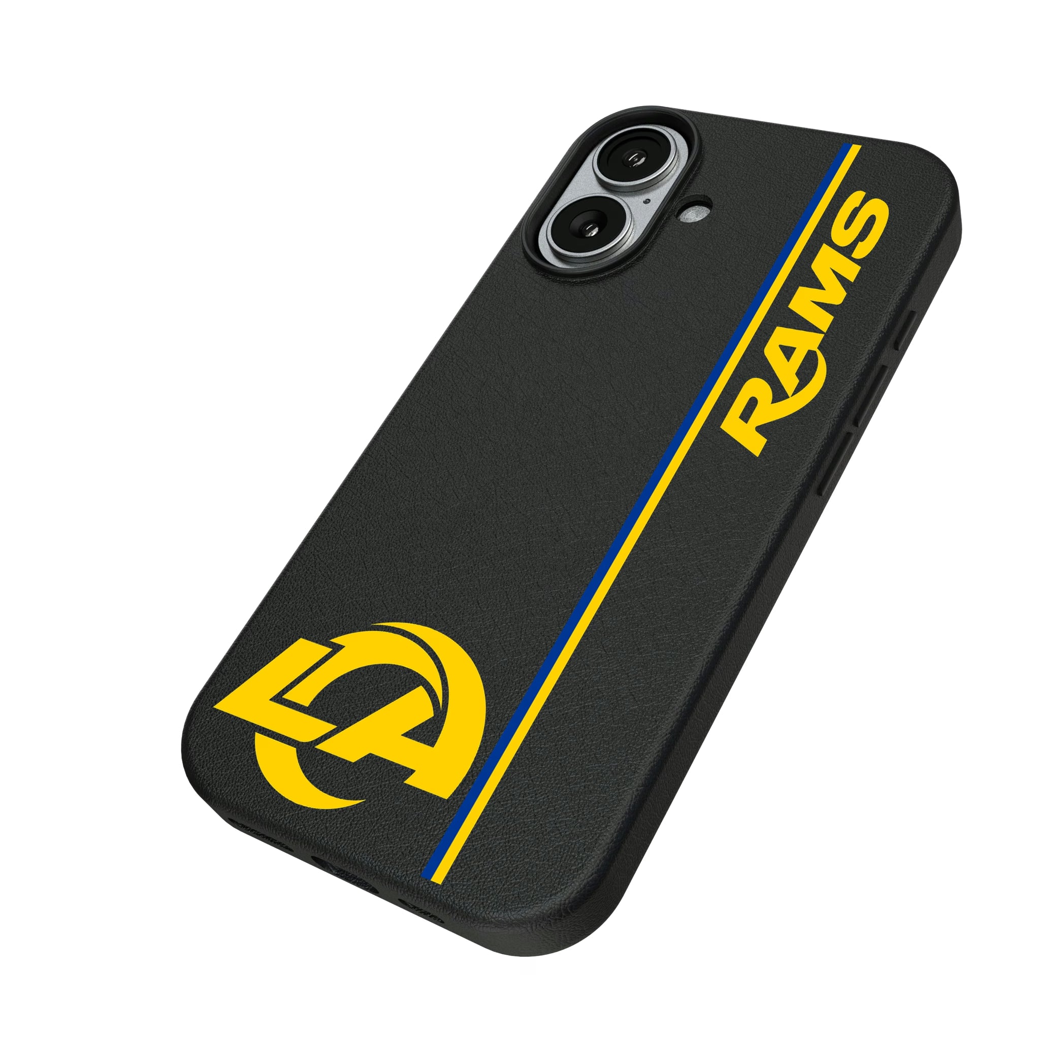 Los Angeles Rams Sidebar iPhone MagSafe Compatible Phone Case for Apple iPhone - Isometric View#Device_iPhone 17